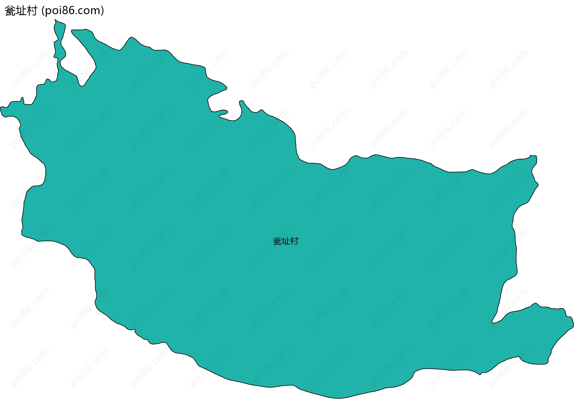 瓮址村边界地图