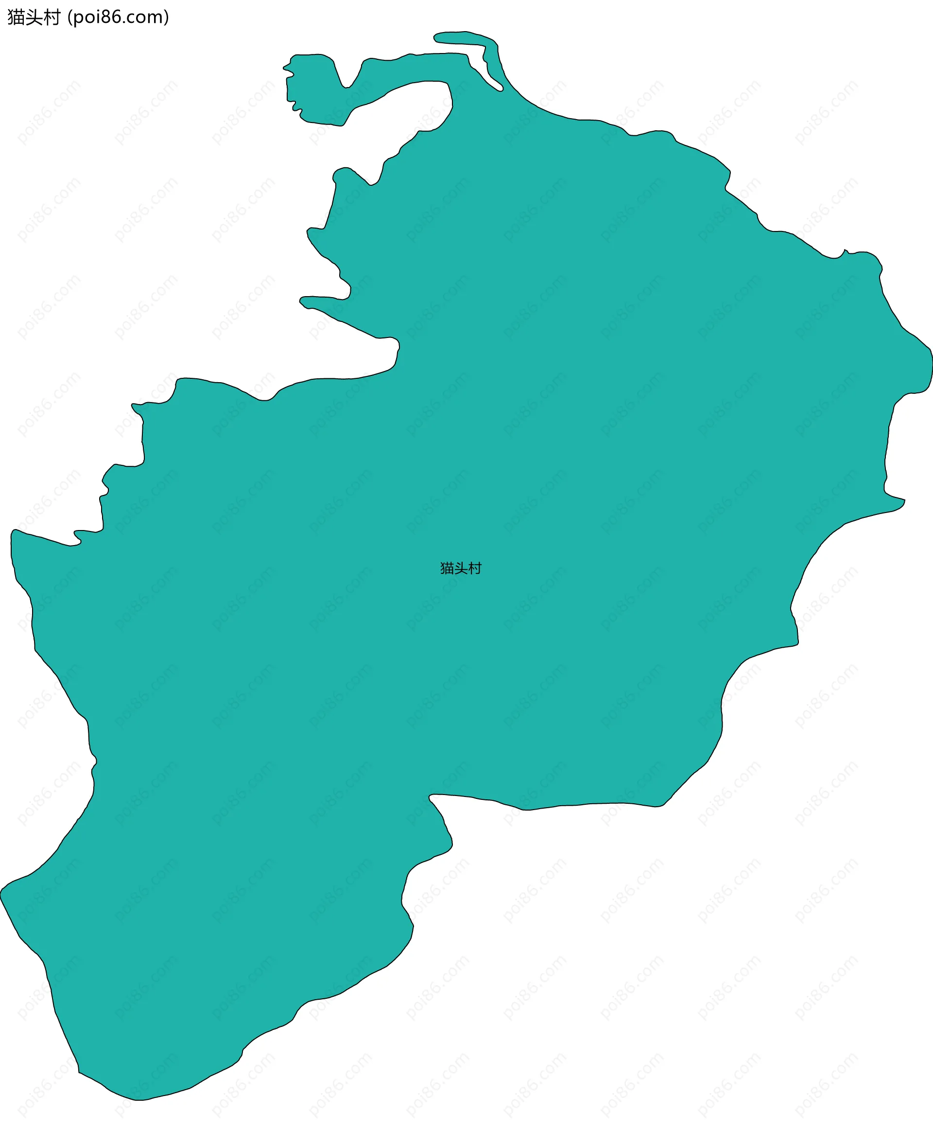 猫头村边界地图