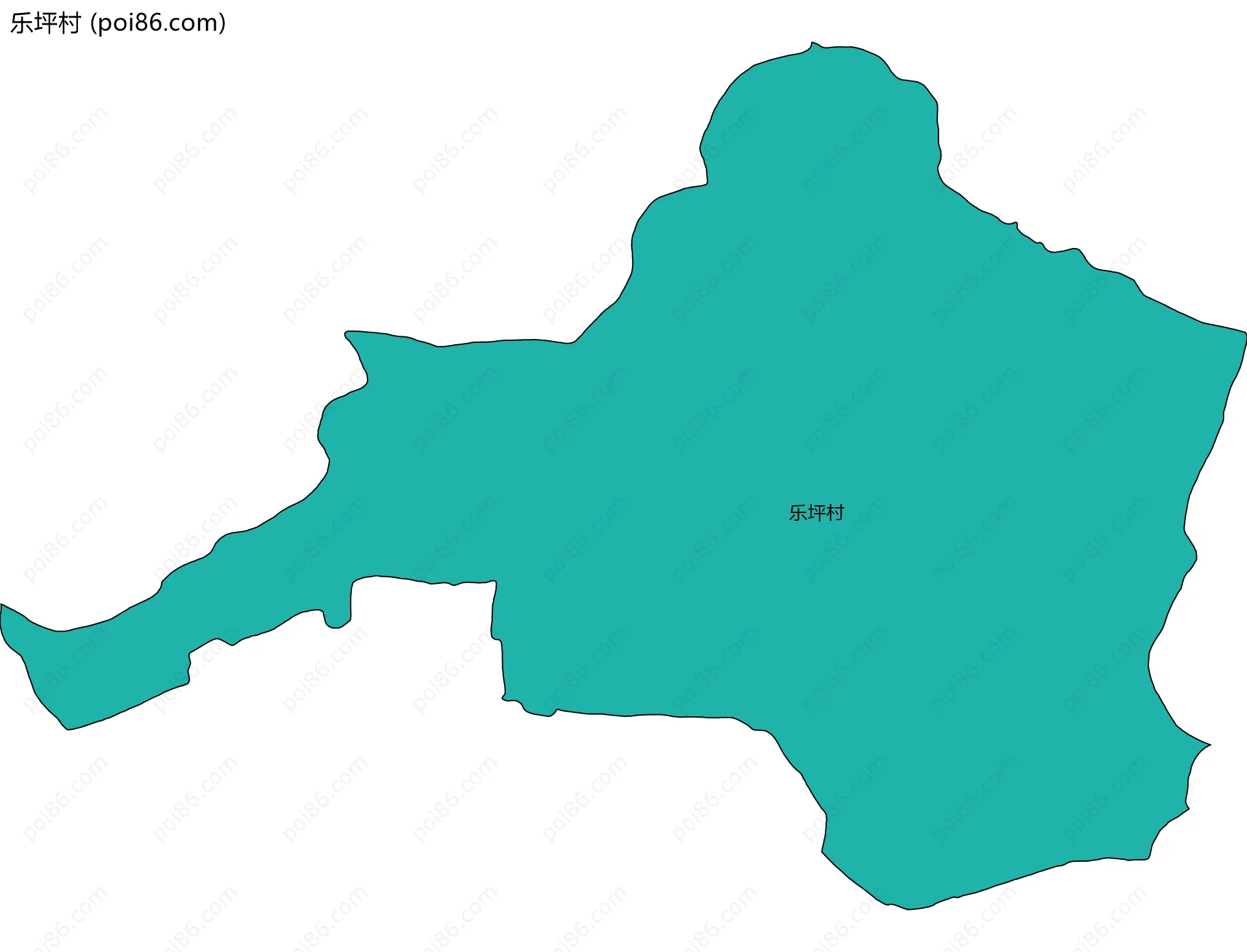 乐坪村边界地图