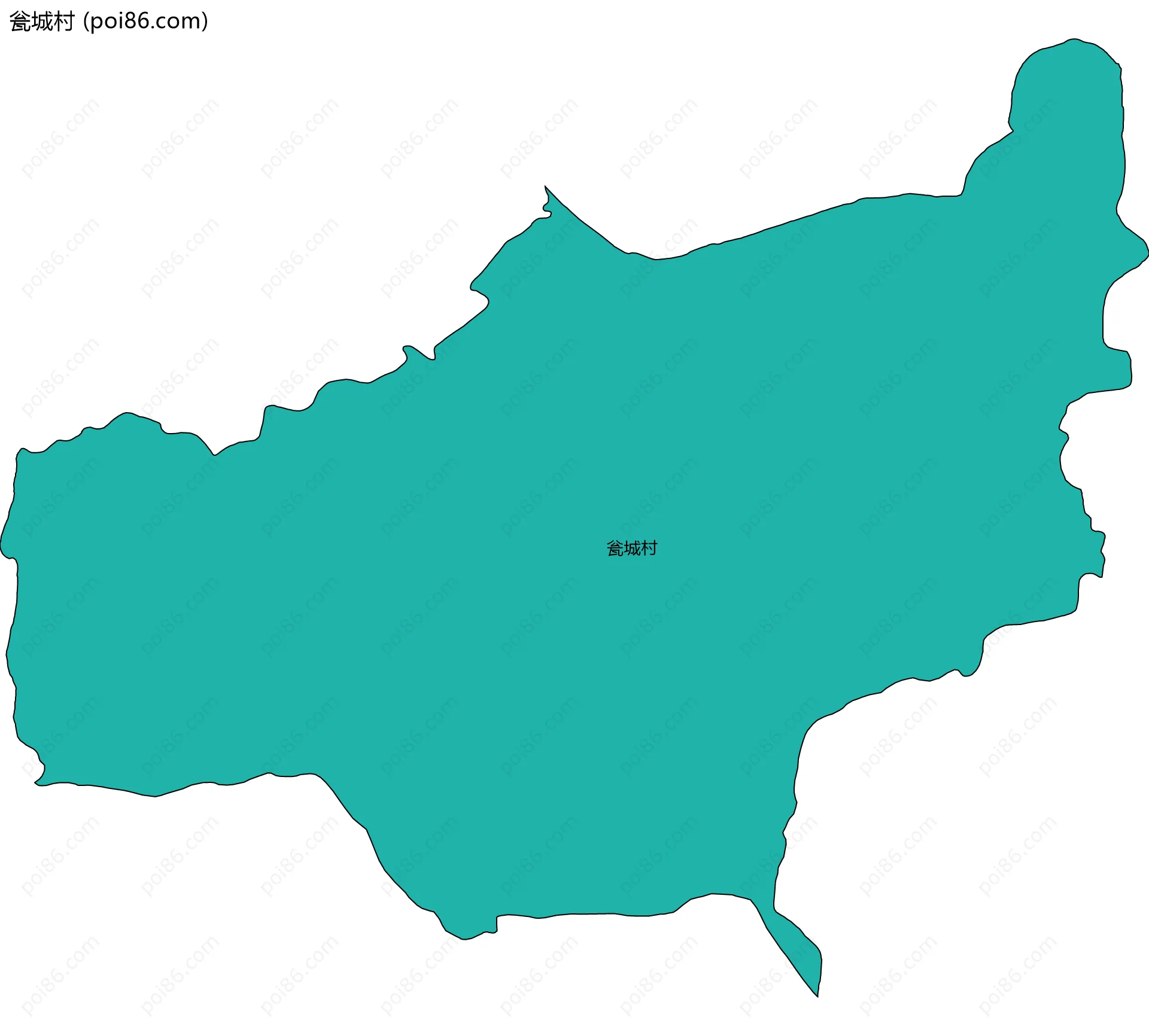 瓮城村边界地图