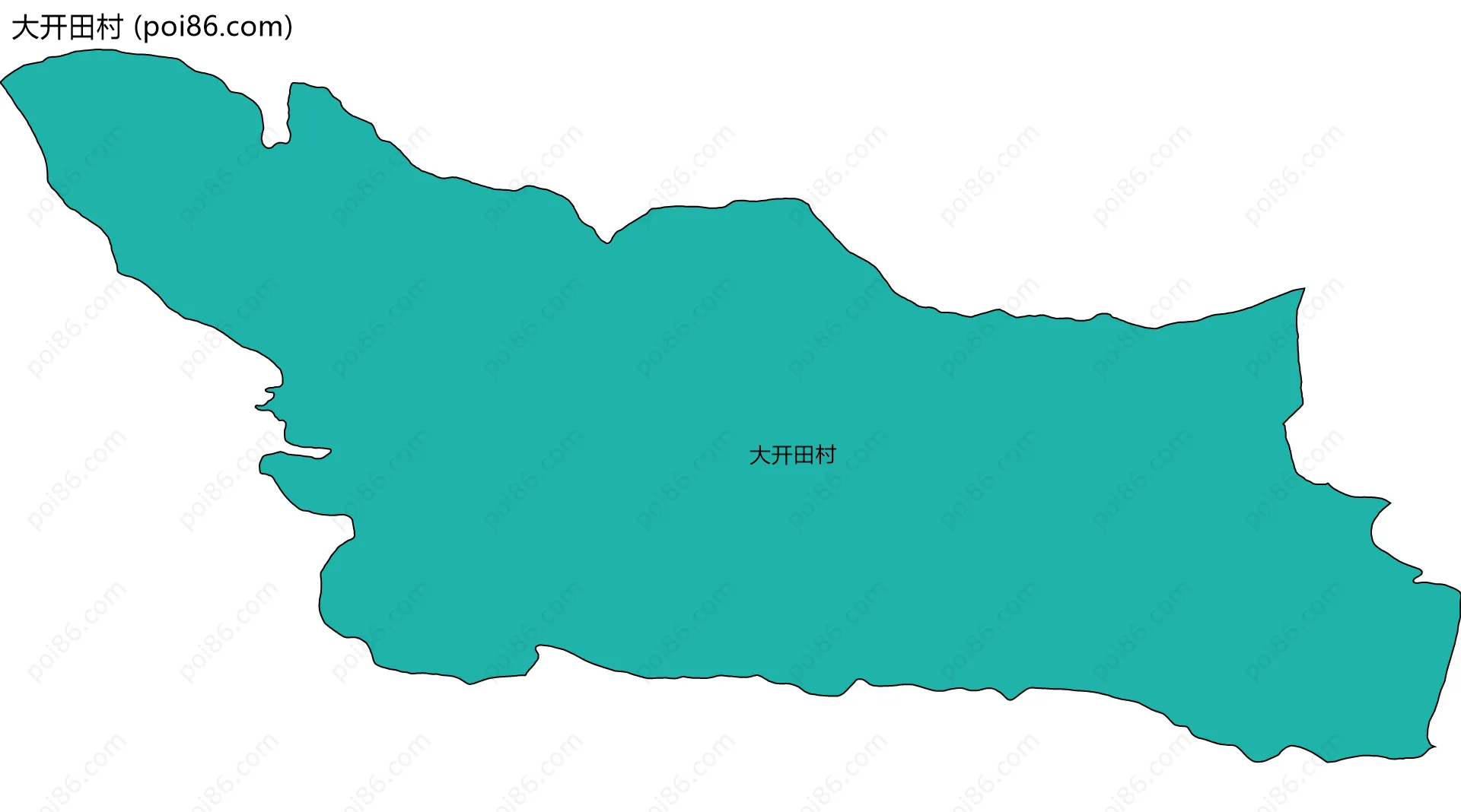 大开田村边界地图