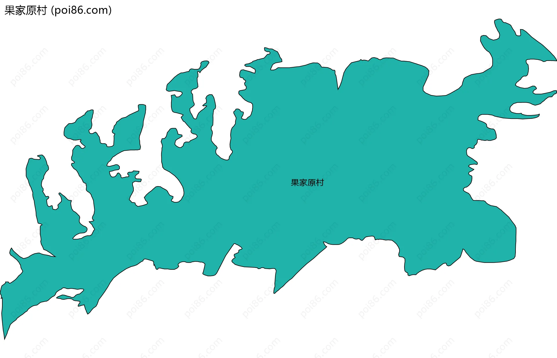 果家原村边界地图