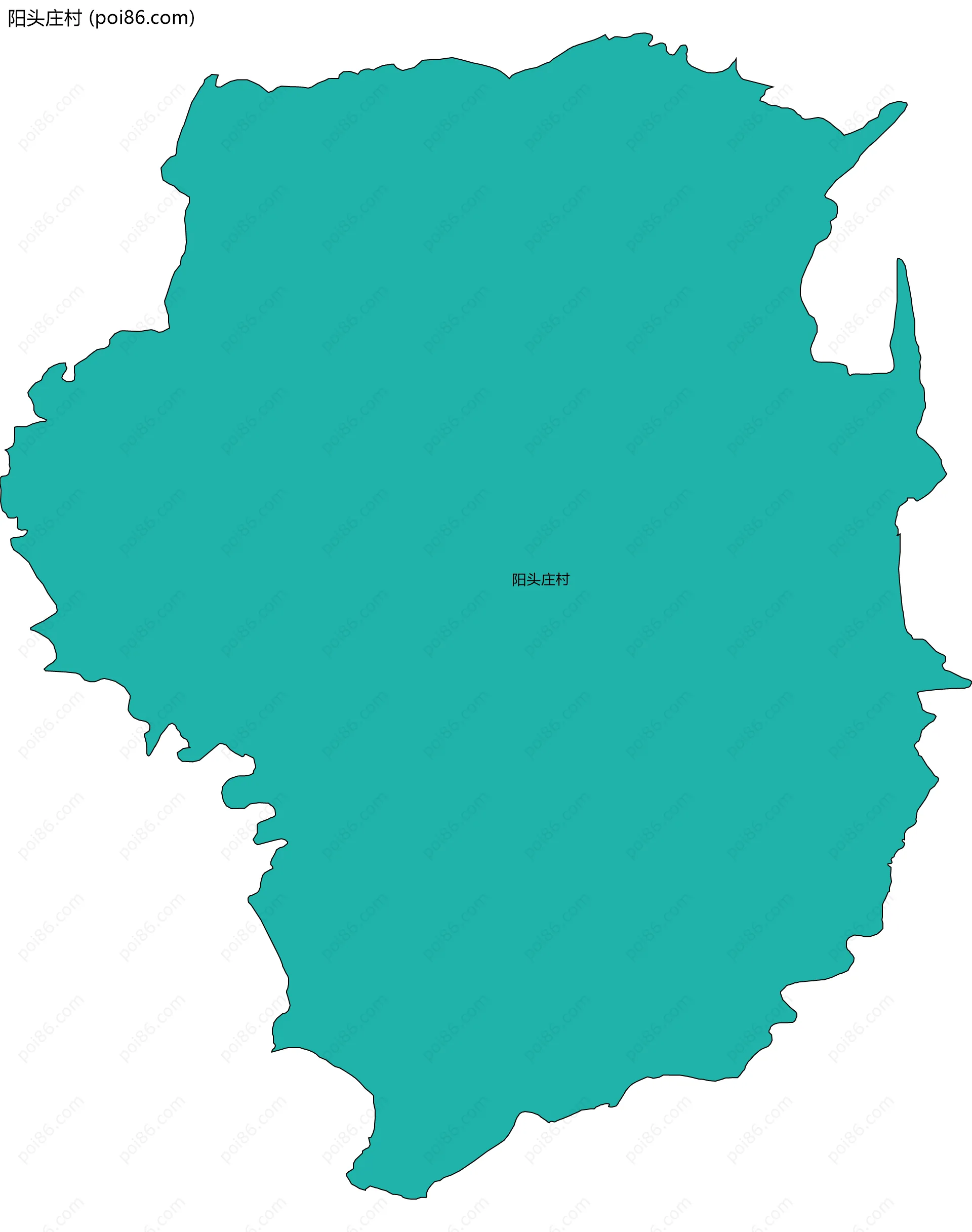 阳头庄村边界地图