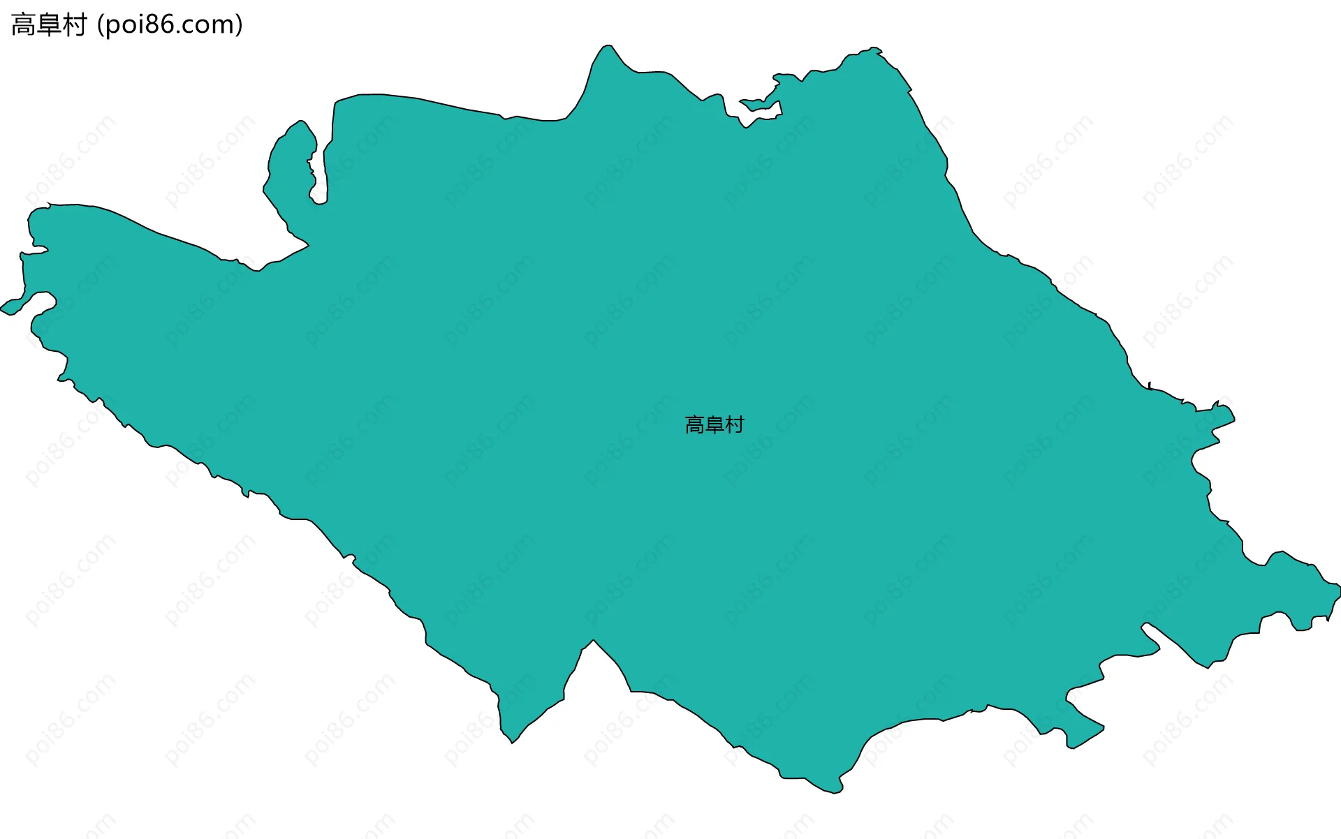 高阜村边界地图