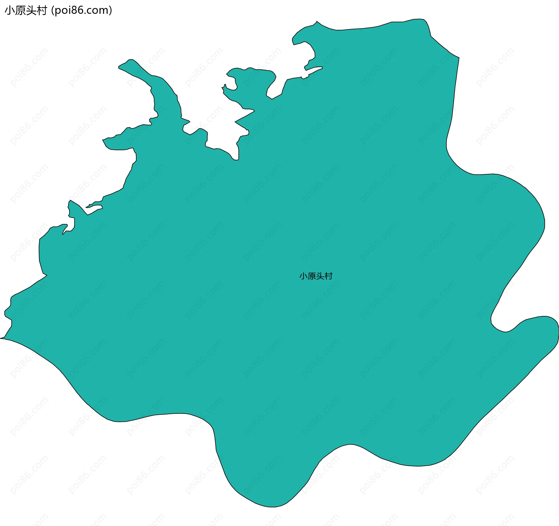 小原头村边界地图