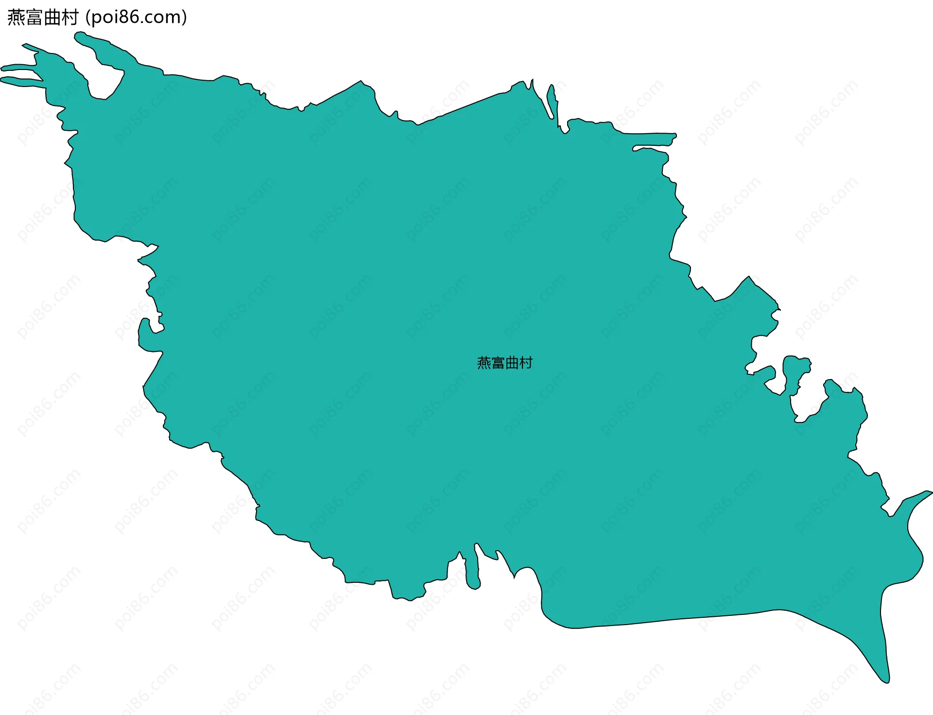 燕富曲村边界地图