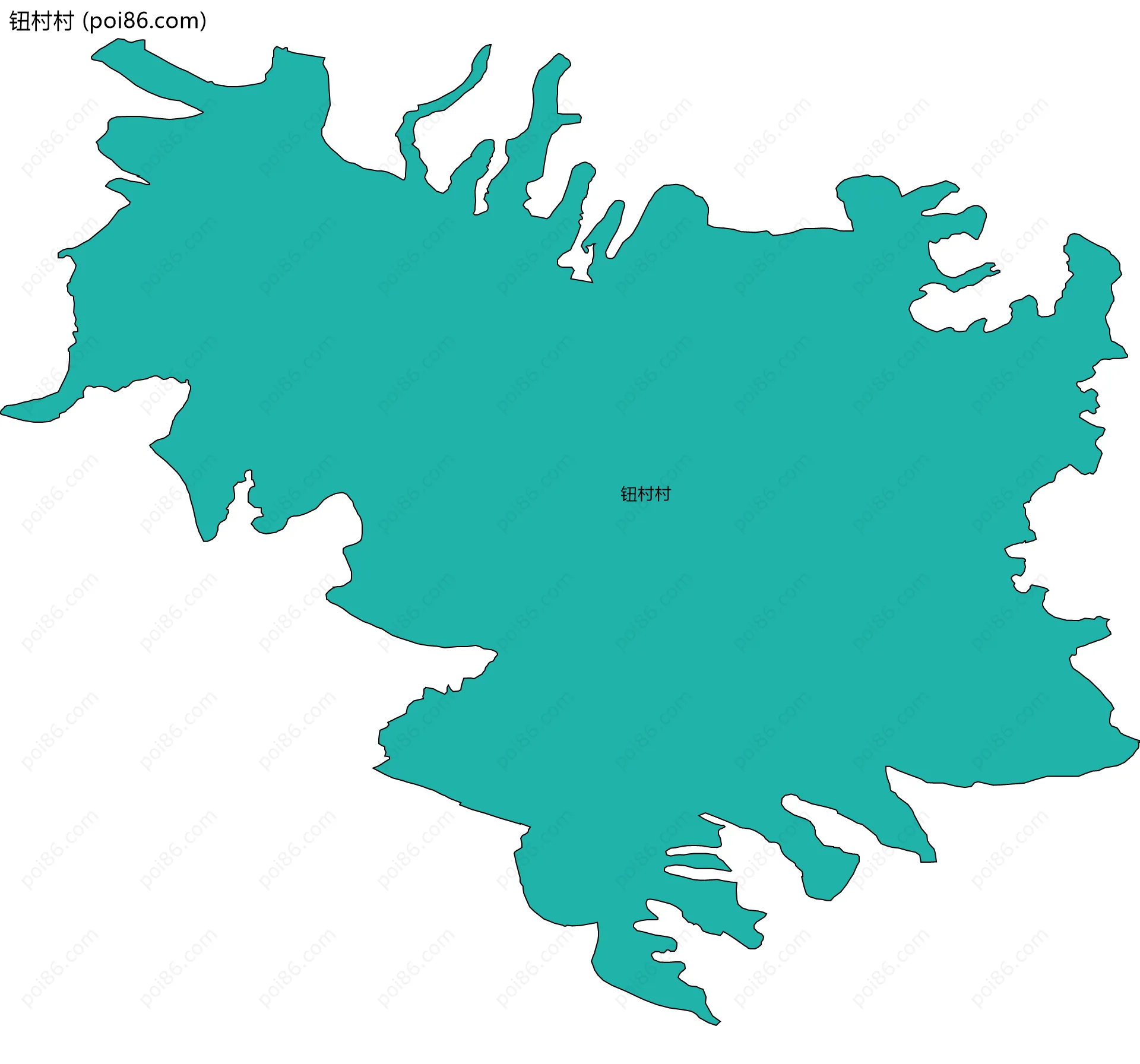 钮村村边界地图