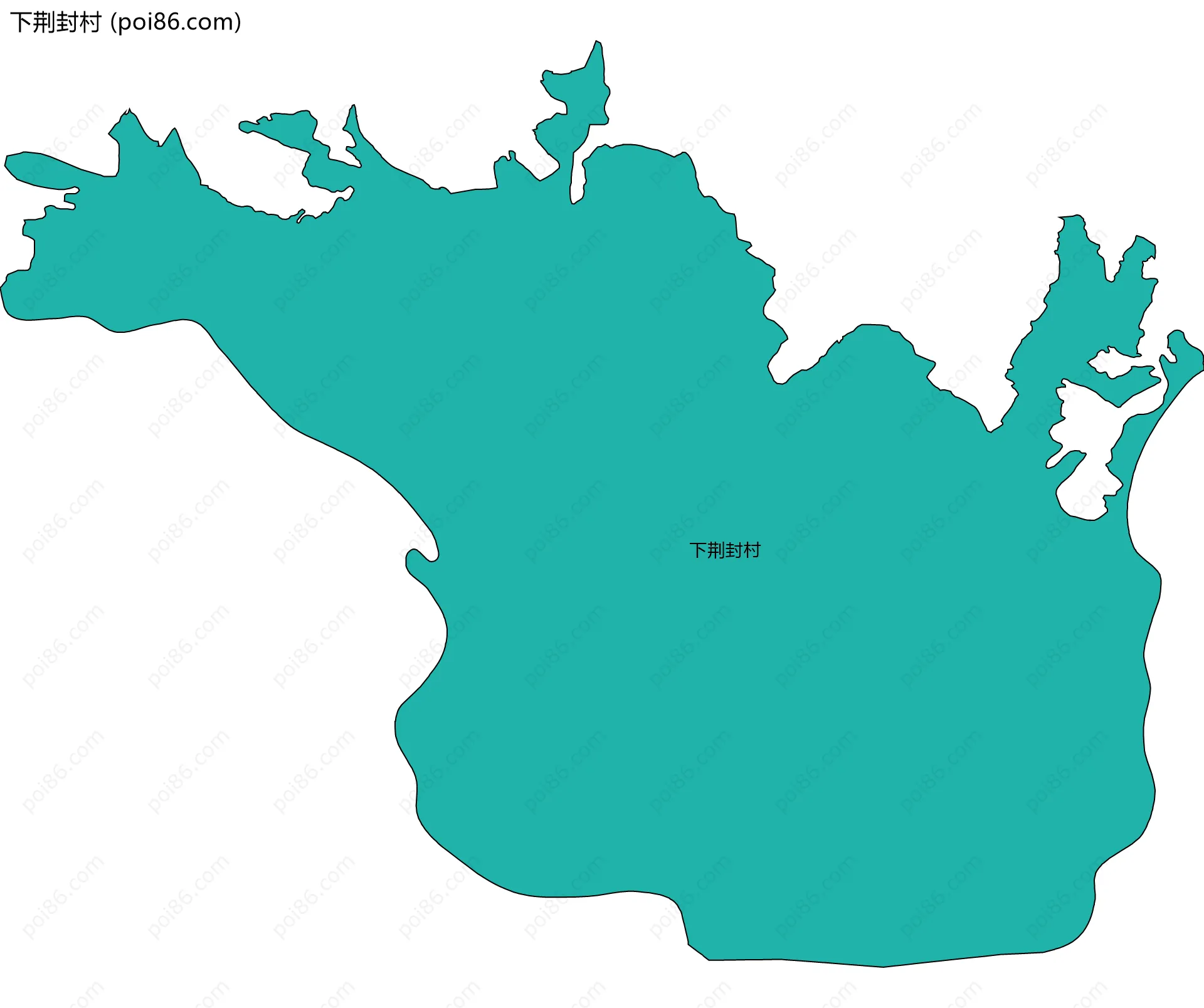 下荆封村边界地图