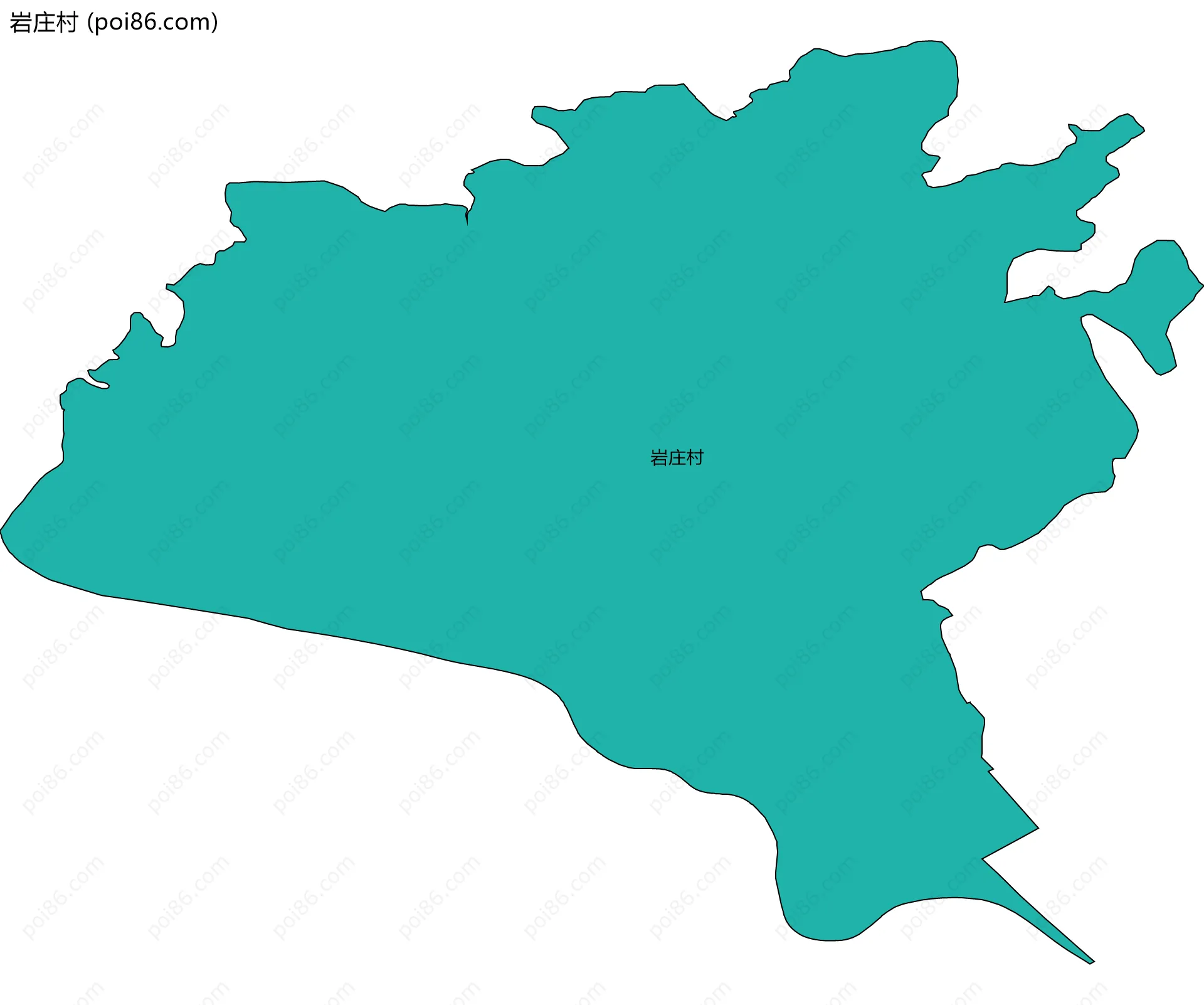 岩庄村边界地图