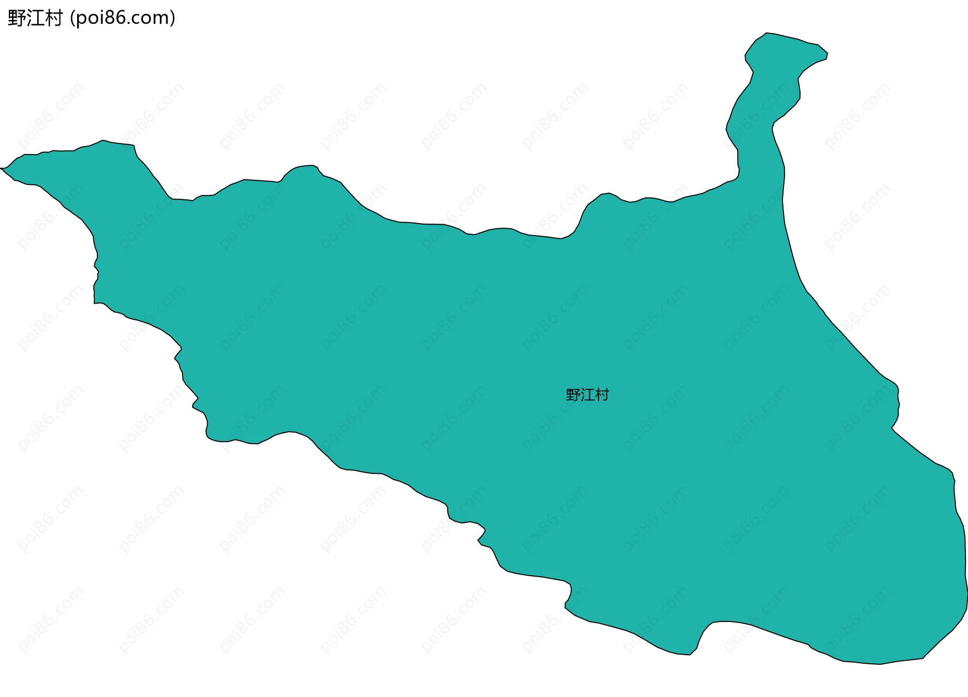野江村边界地图