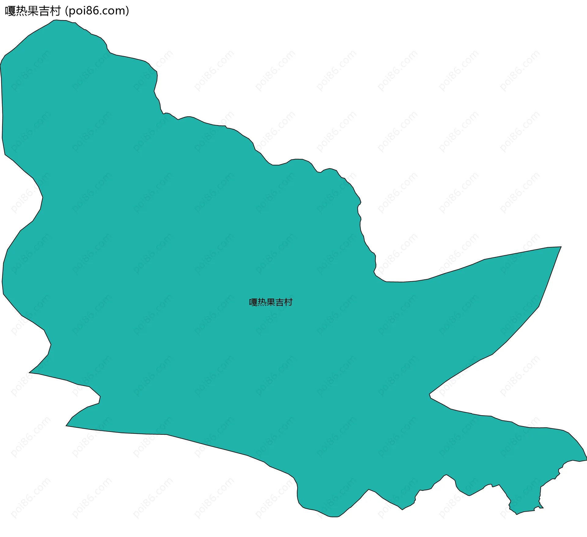 嘎热果吉村边界地图