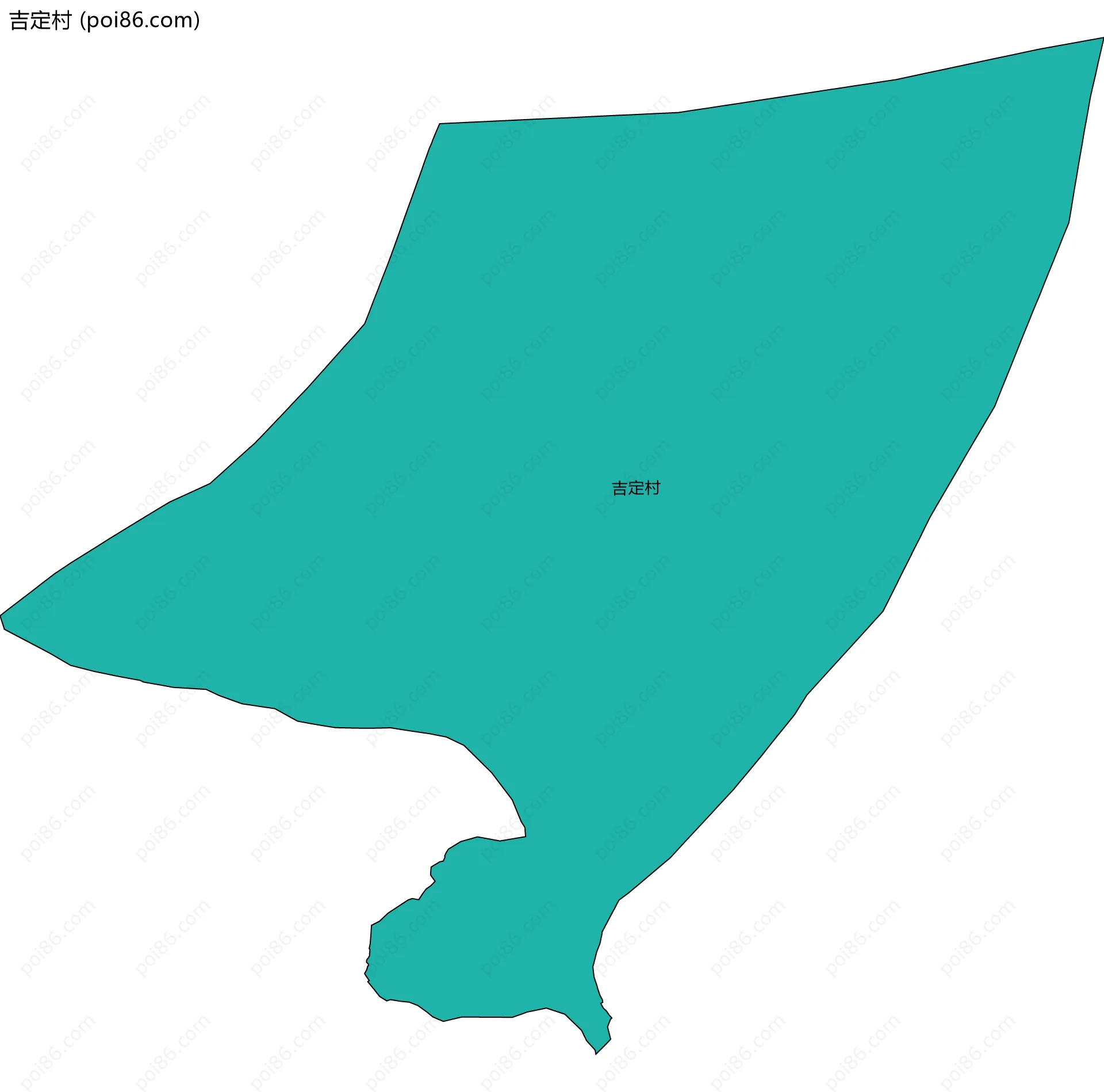吉定村边界地图