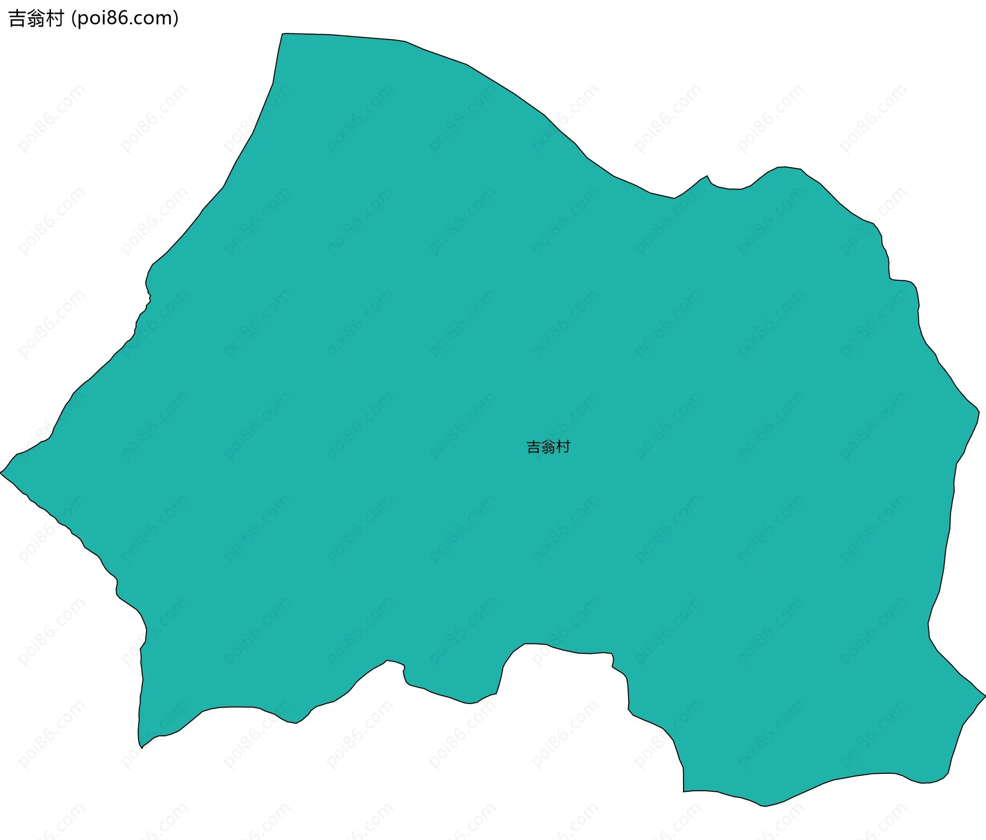吉翁村边界地图