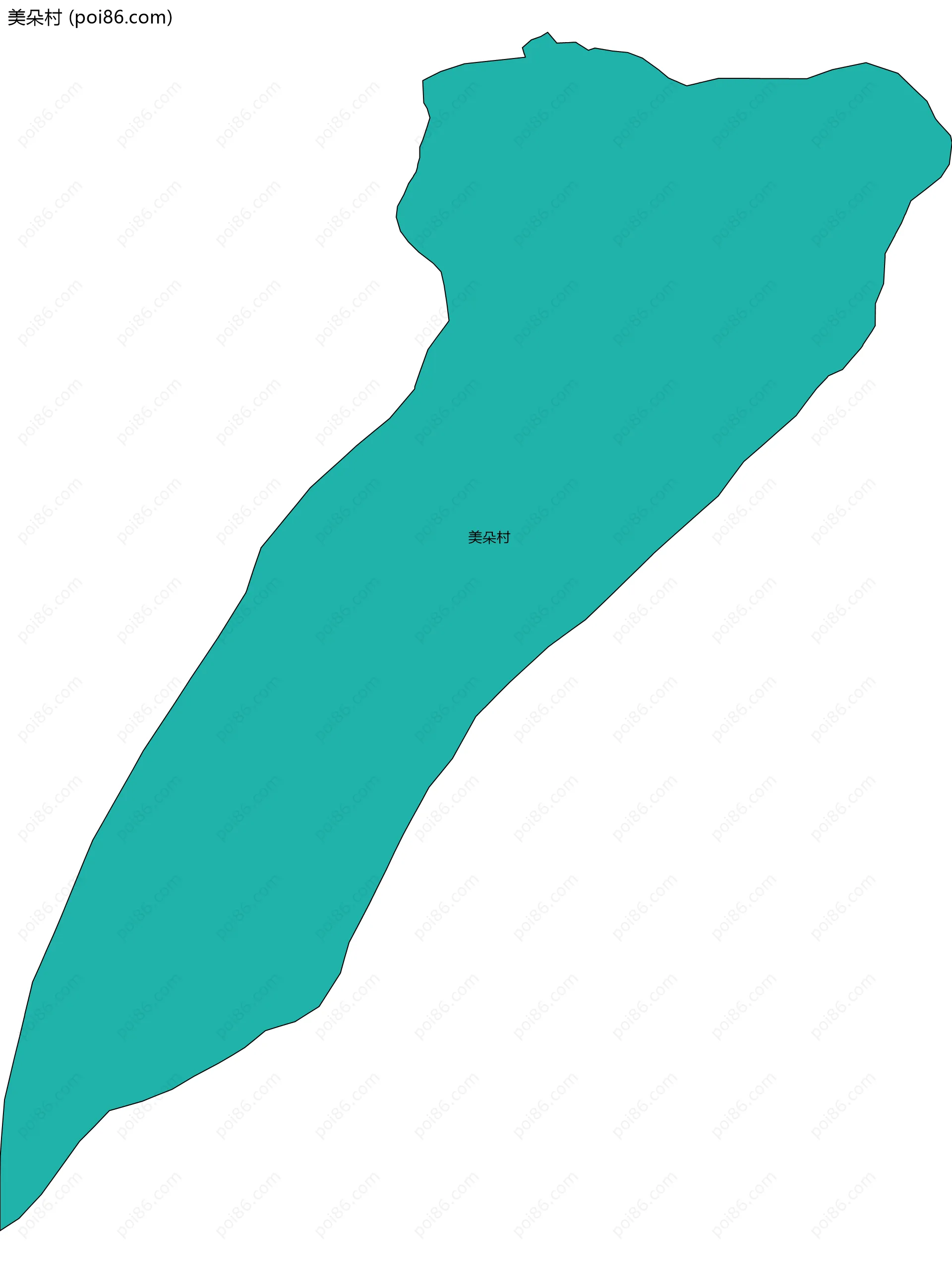 美朵村边界地图