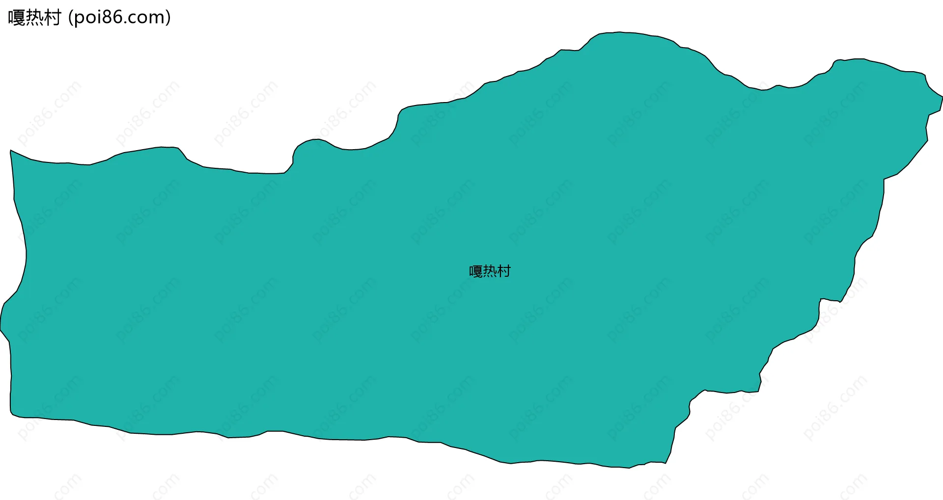 嘎热村边界地图