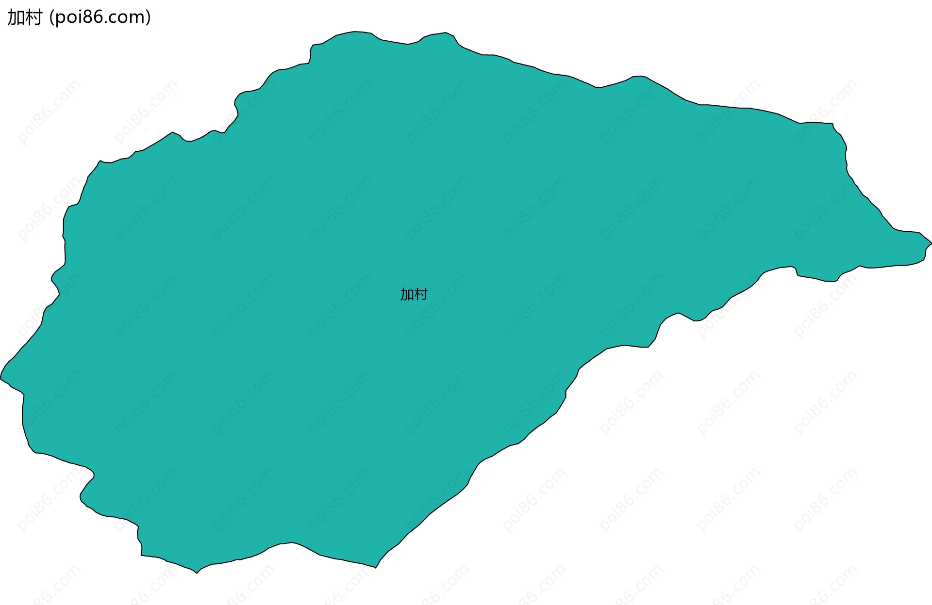 加村边界地图