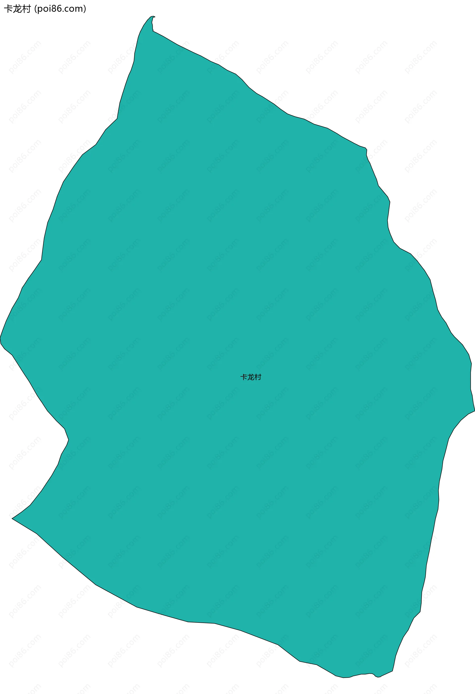 卡龙村边界地图