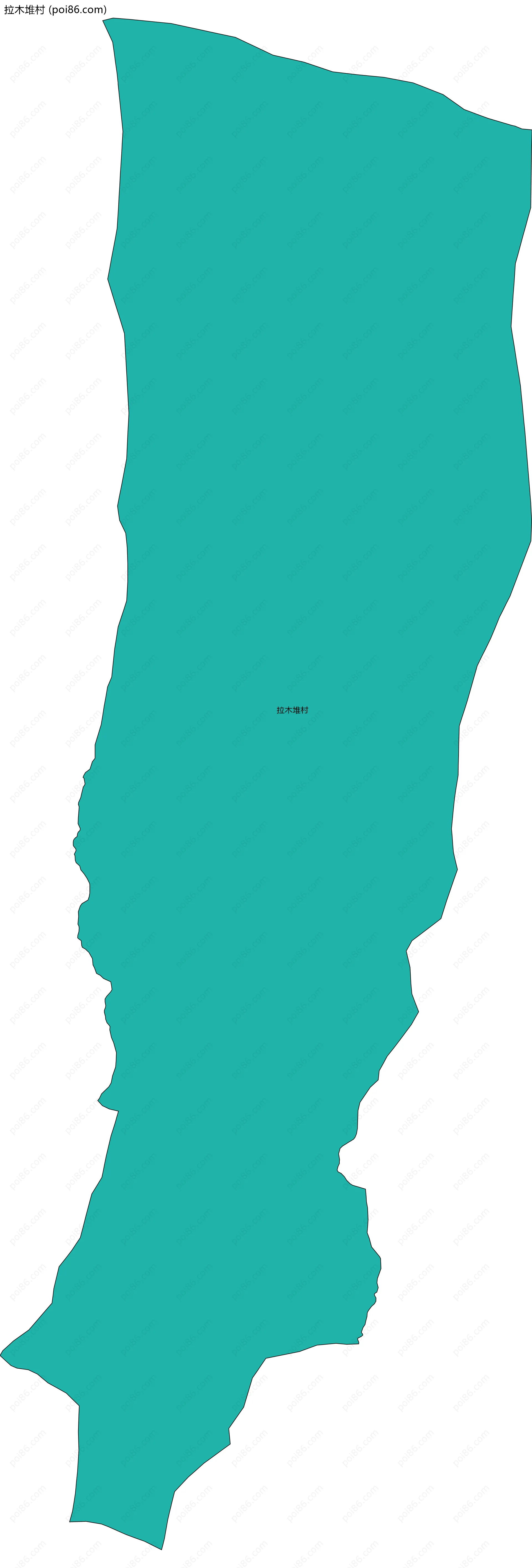 拉木堆村边界地图