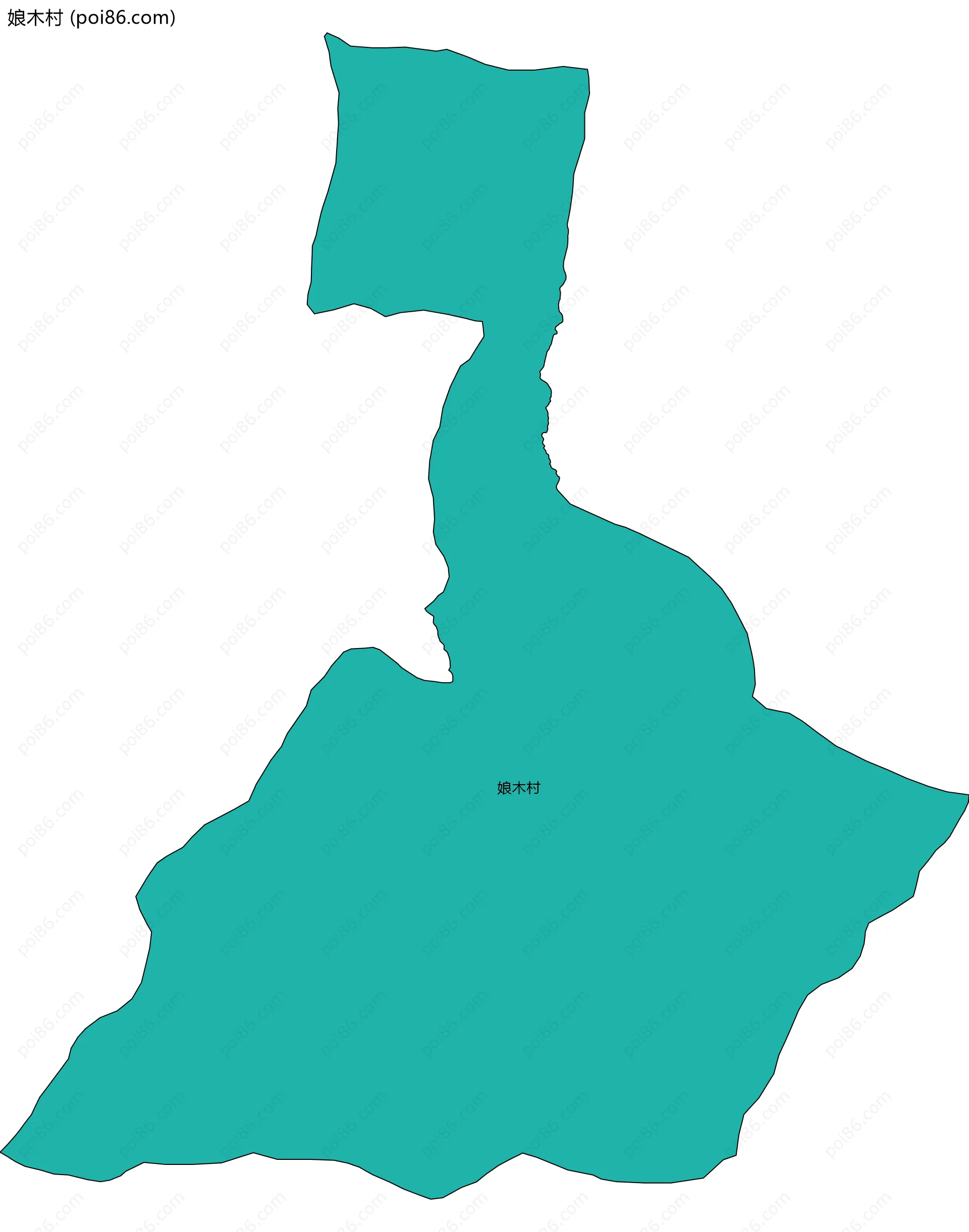娘木村边界地图