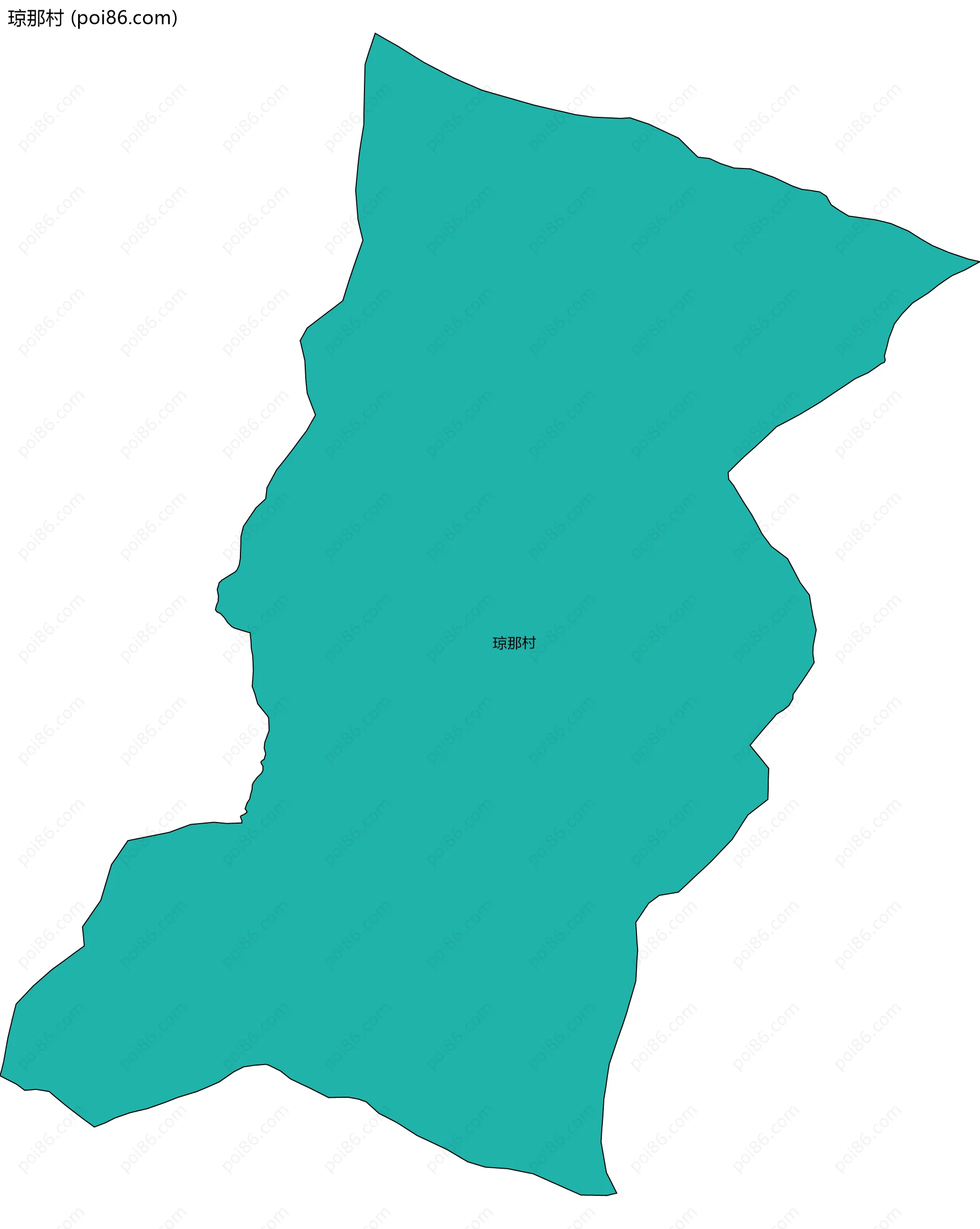 琼那村边界地图