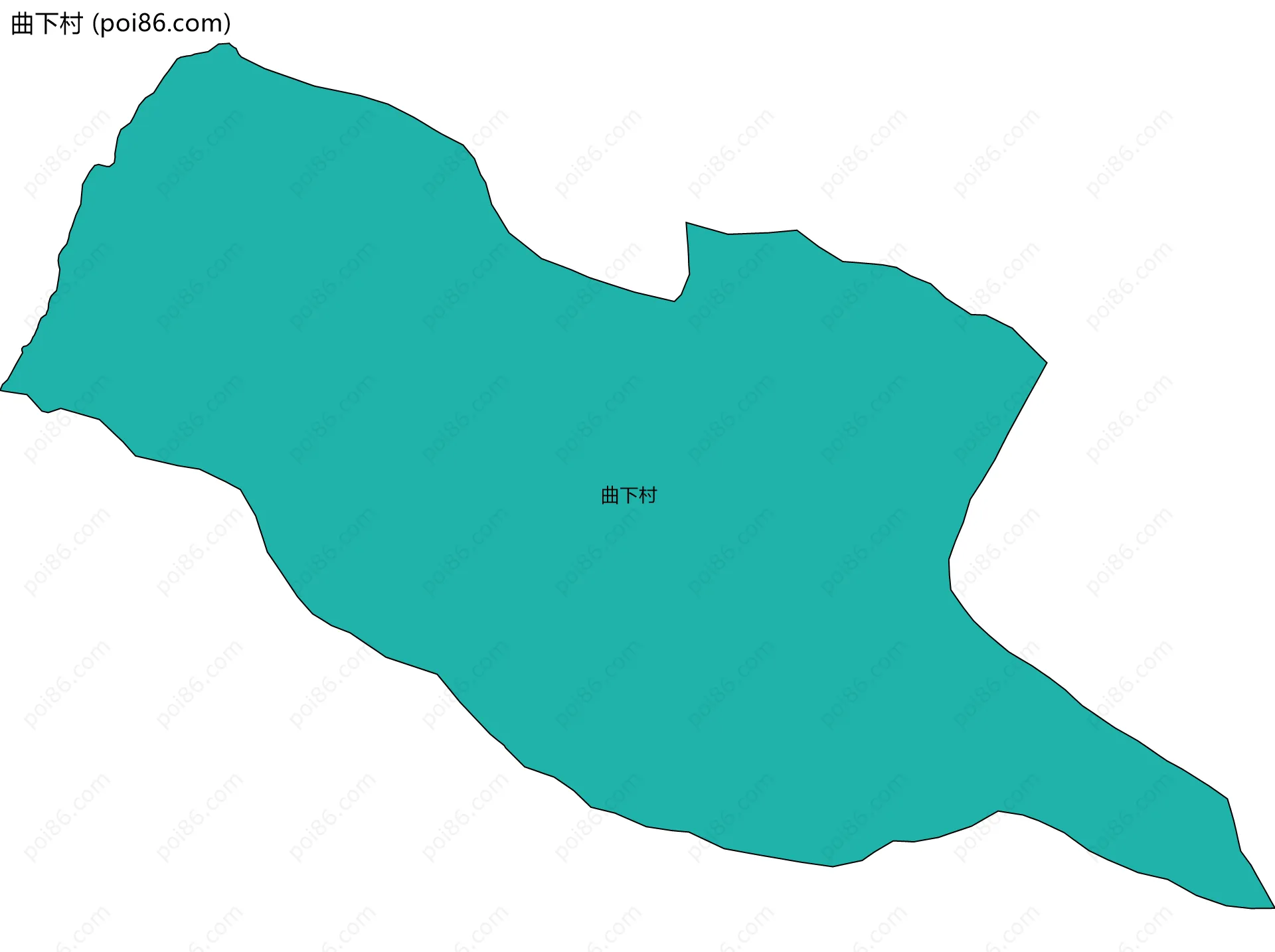 曲下村边界地图