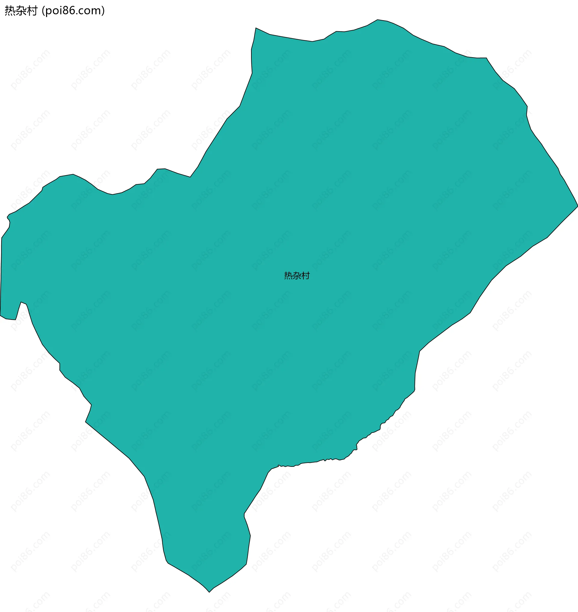 热杂村边界地图