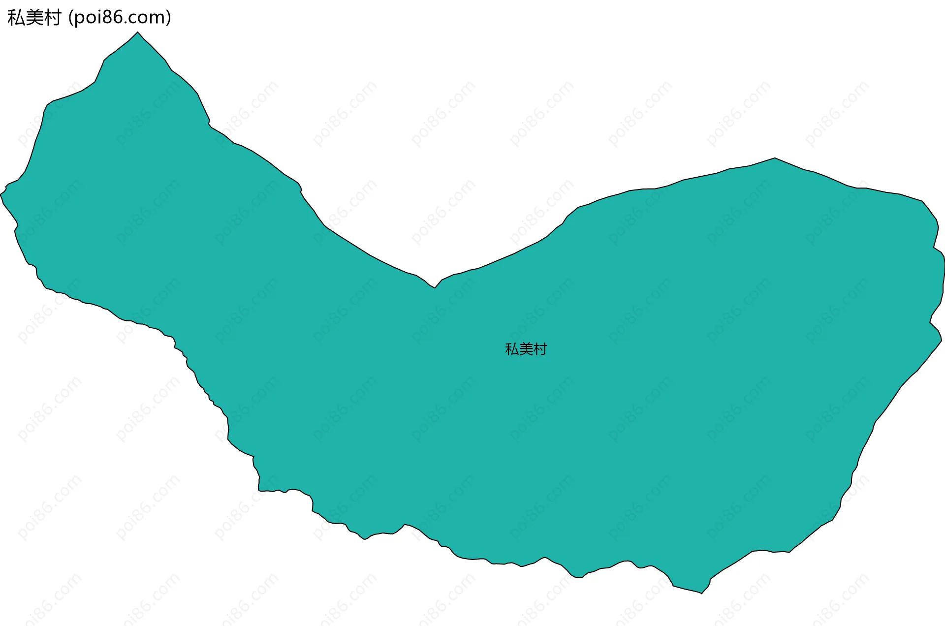 私美村边界地图