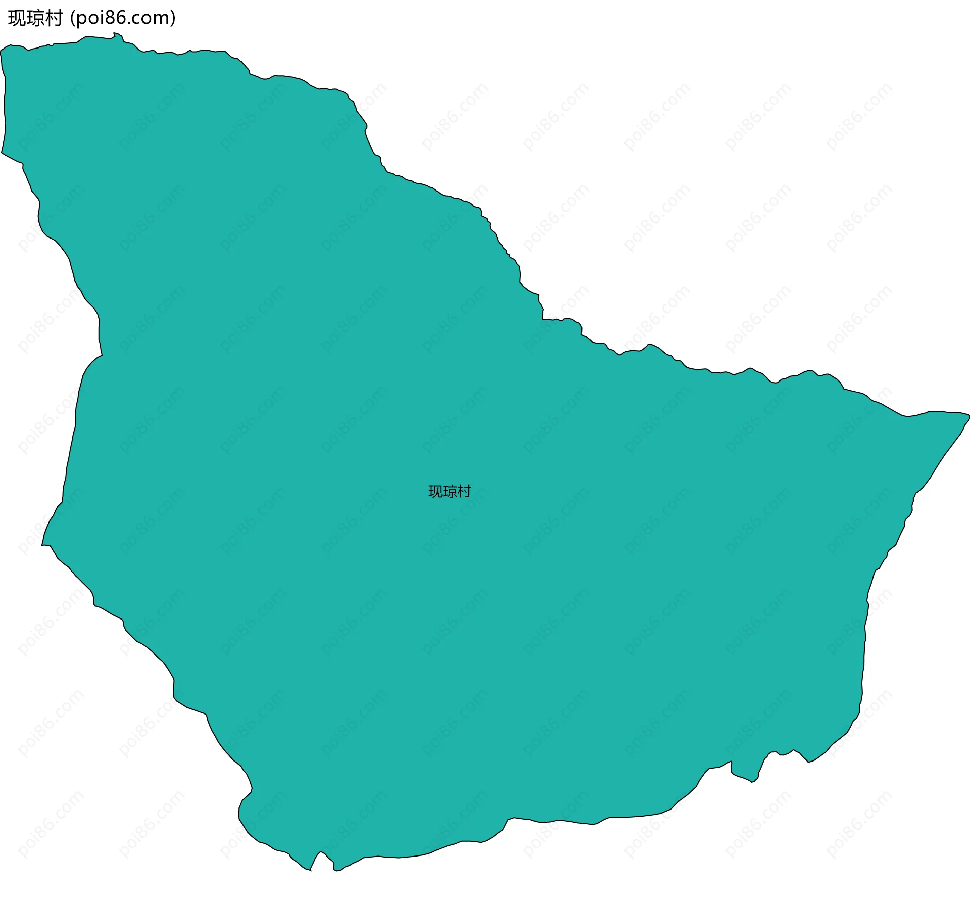 现琼村边界地图