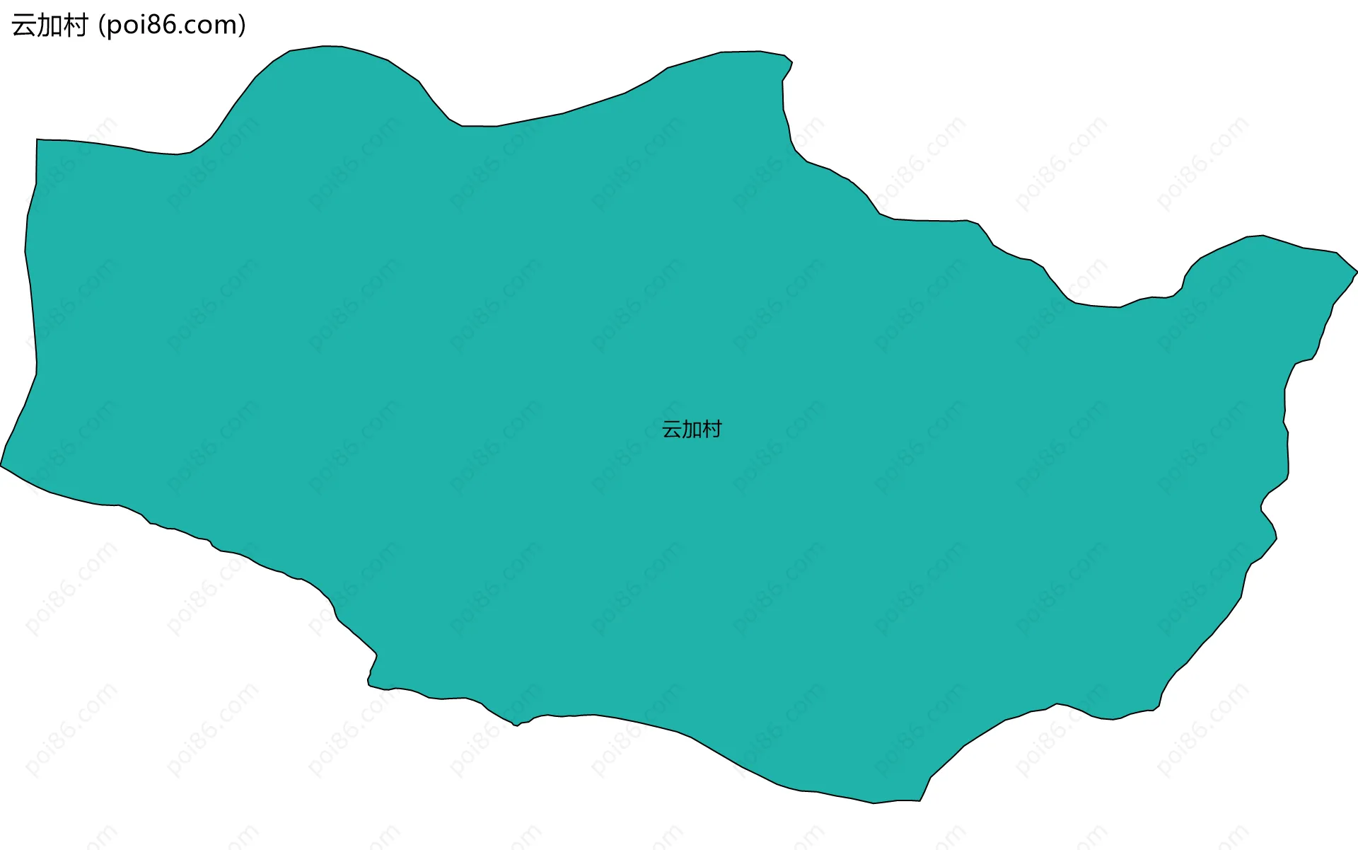 云加村边界地图