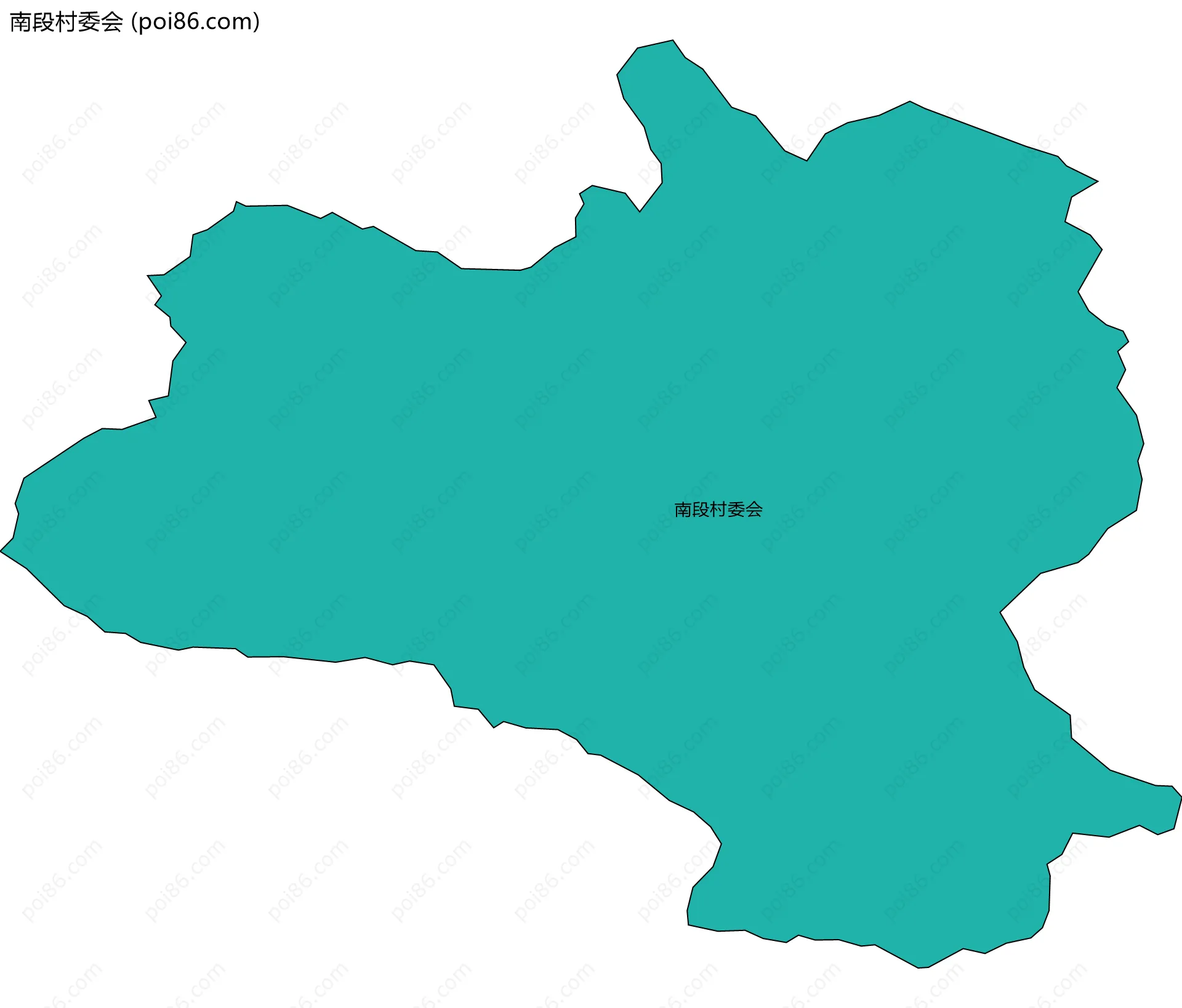 南段村委会边界地图