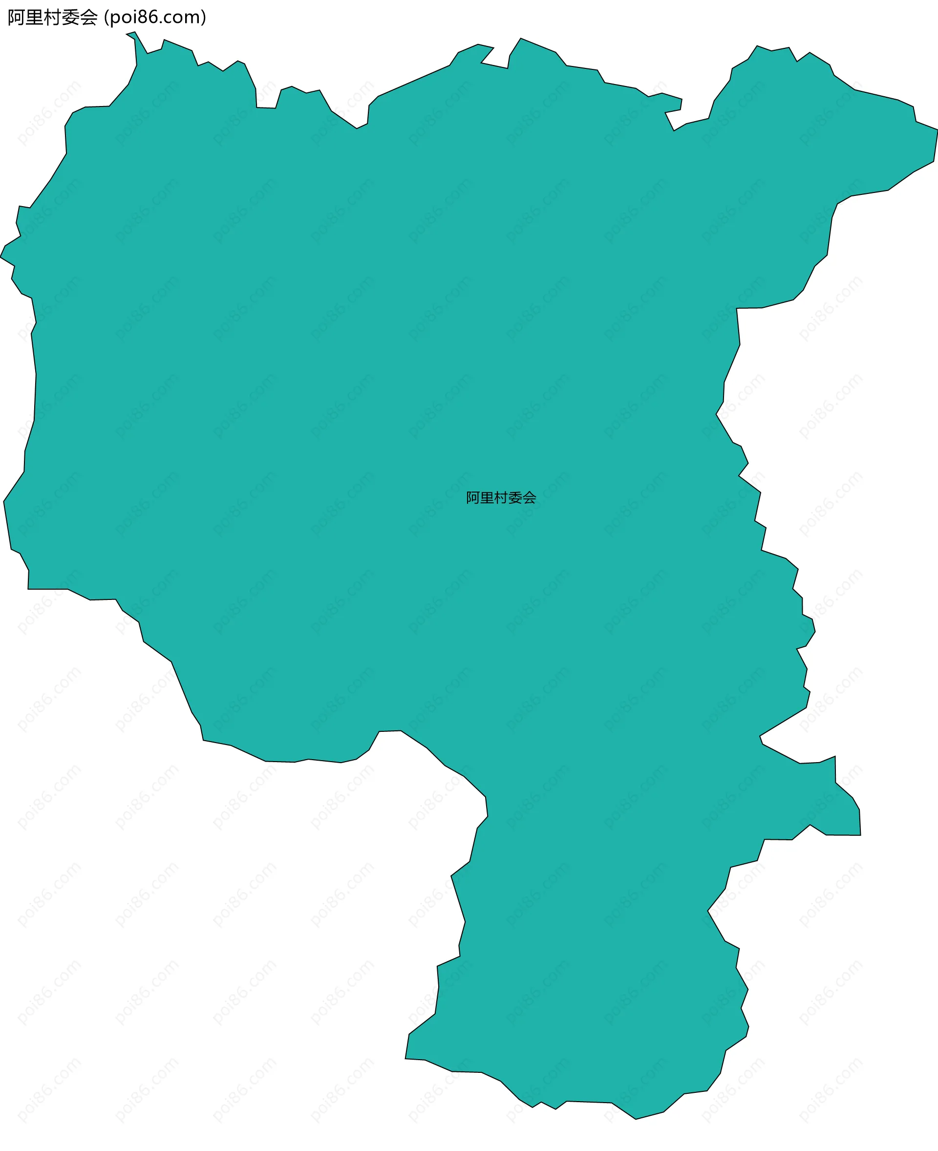 阿里村委会边界地图