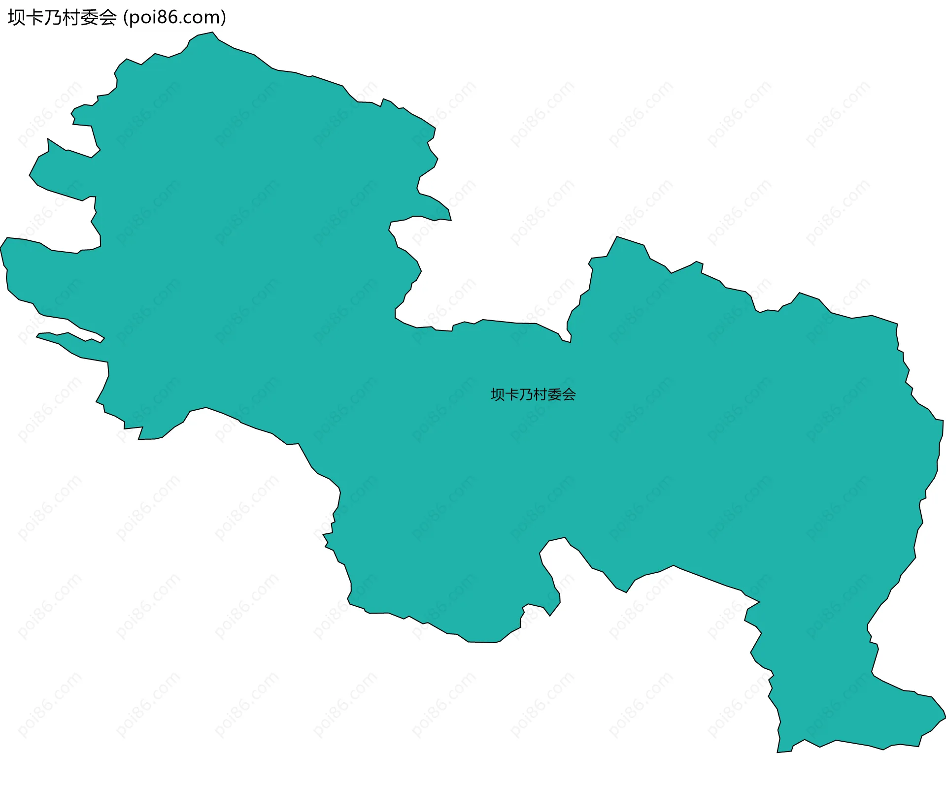 坝卡乃村委会边界地图