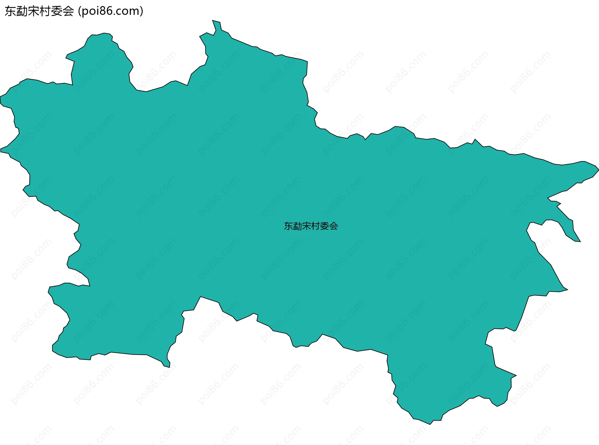 东勐宋村委会边界地图