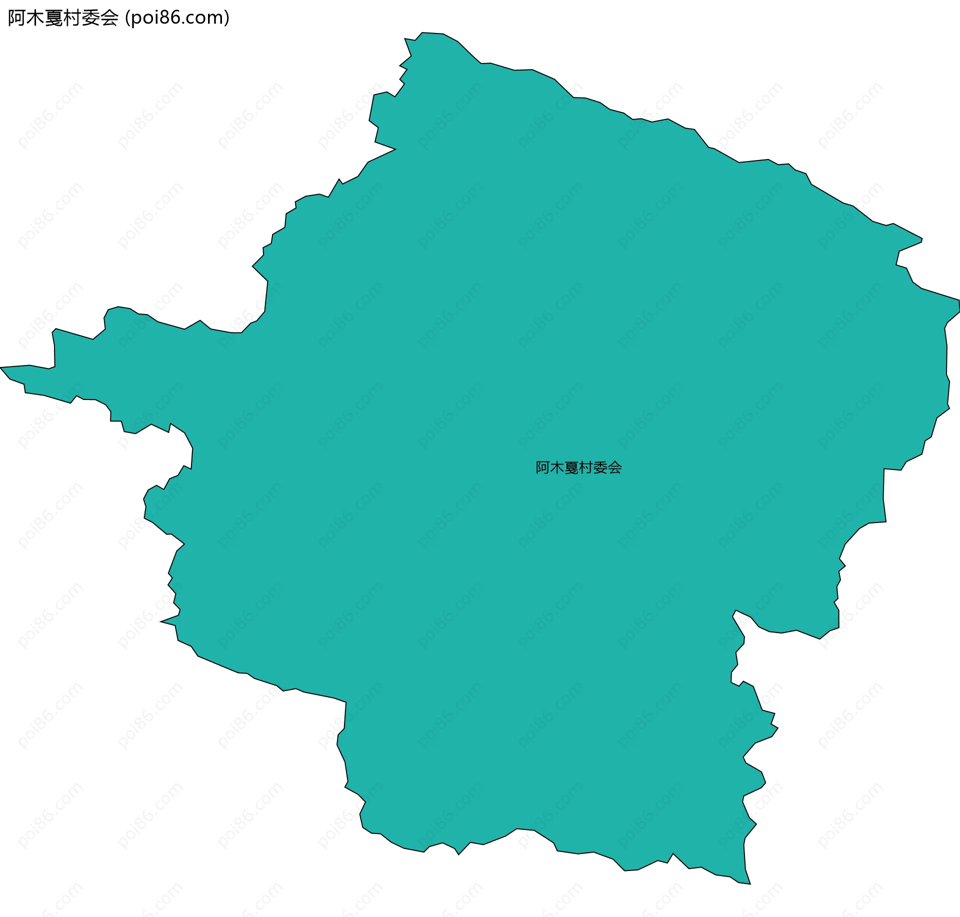 阿木戛村委会边界地图