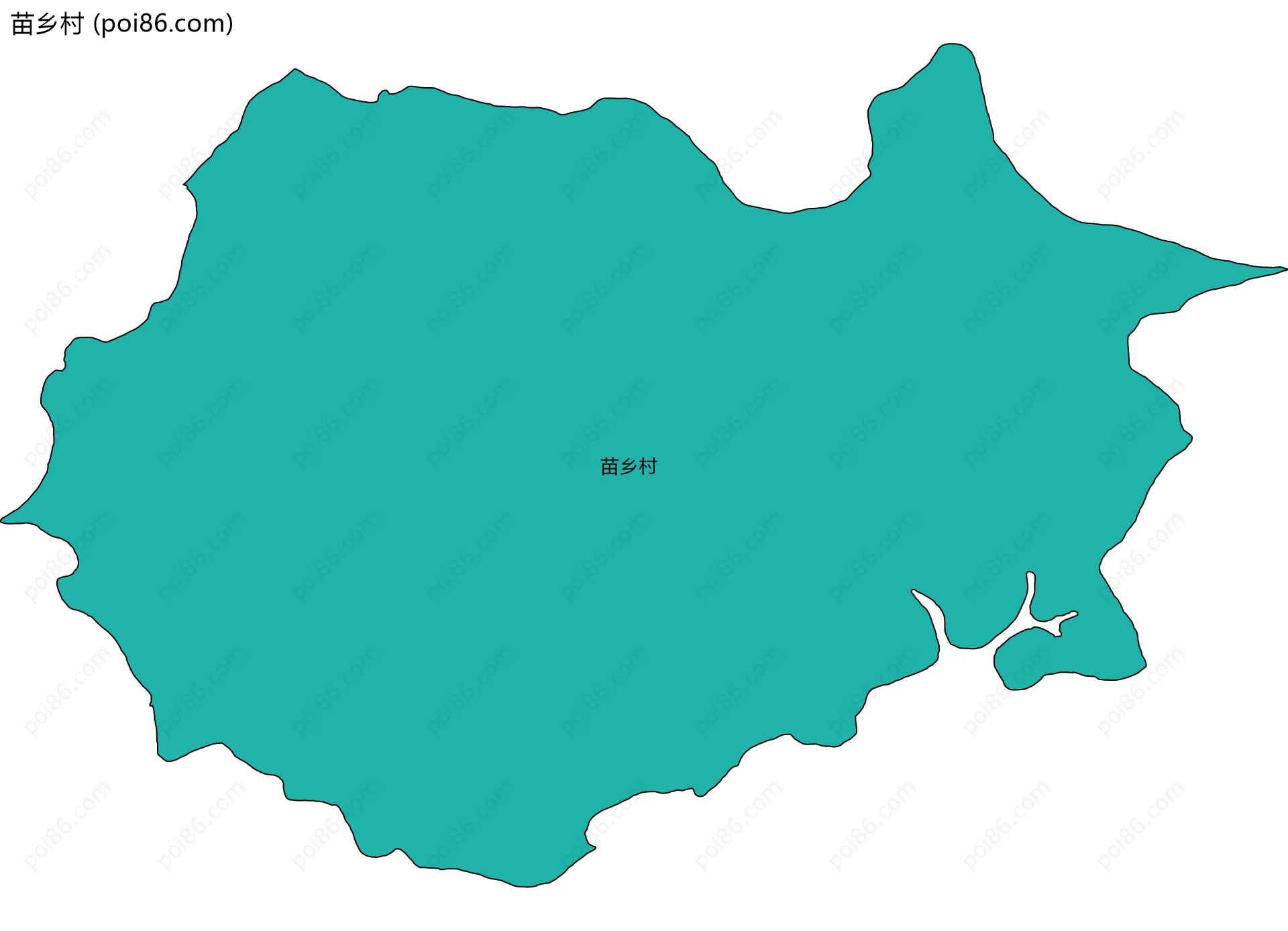 苗乡村边界地图