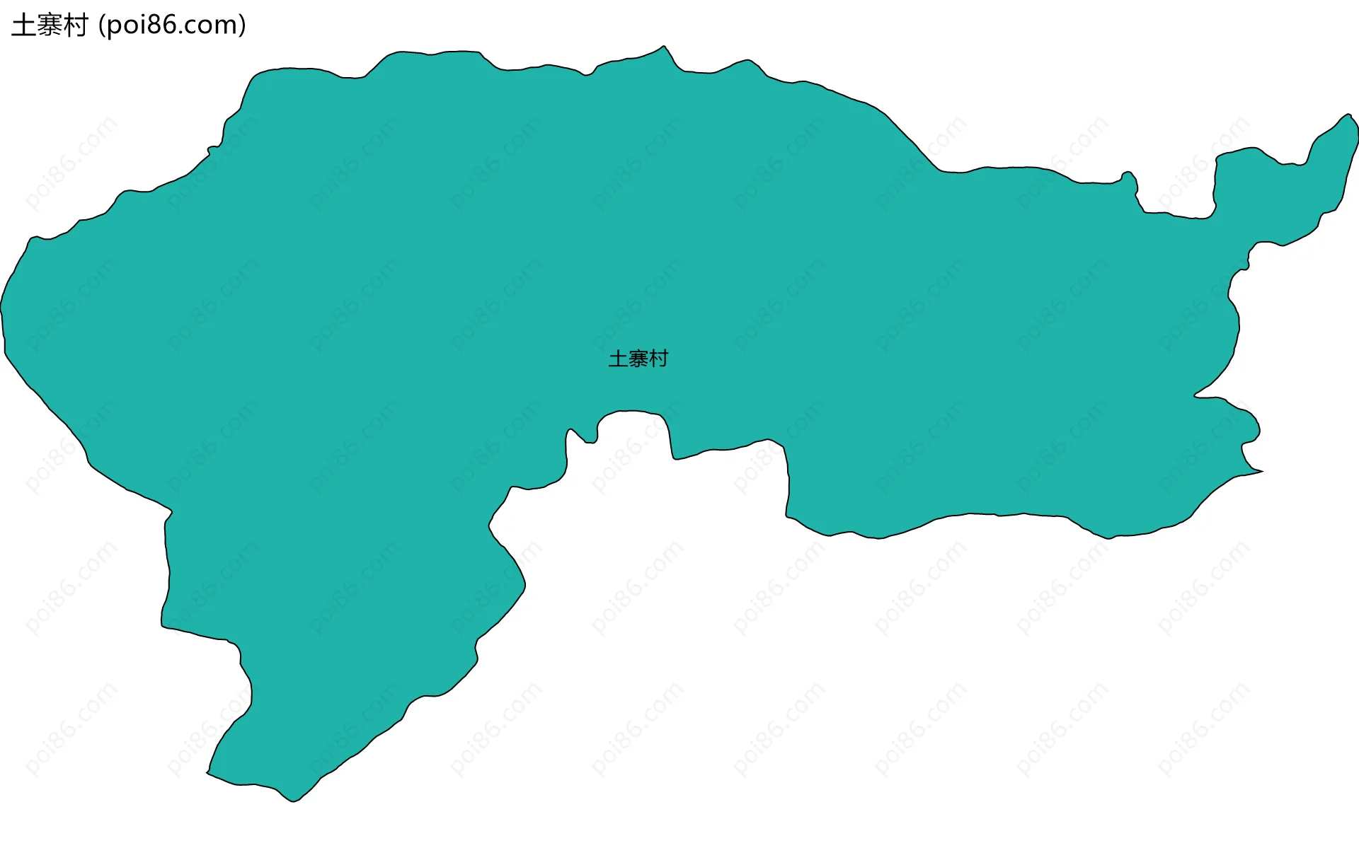 土寨村边界地图