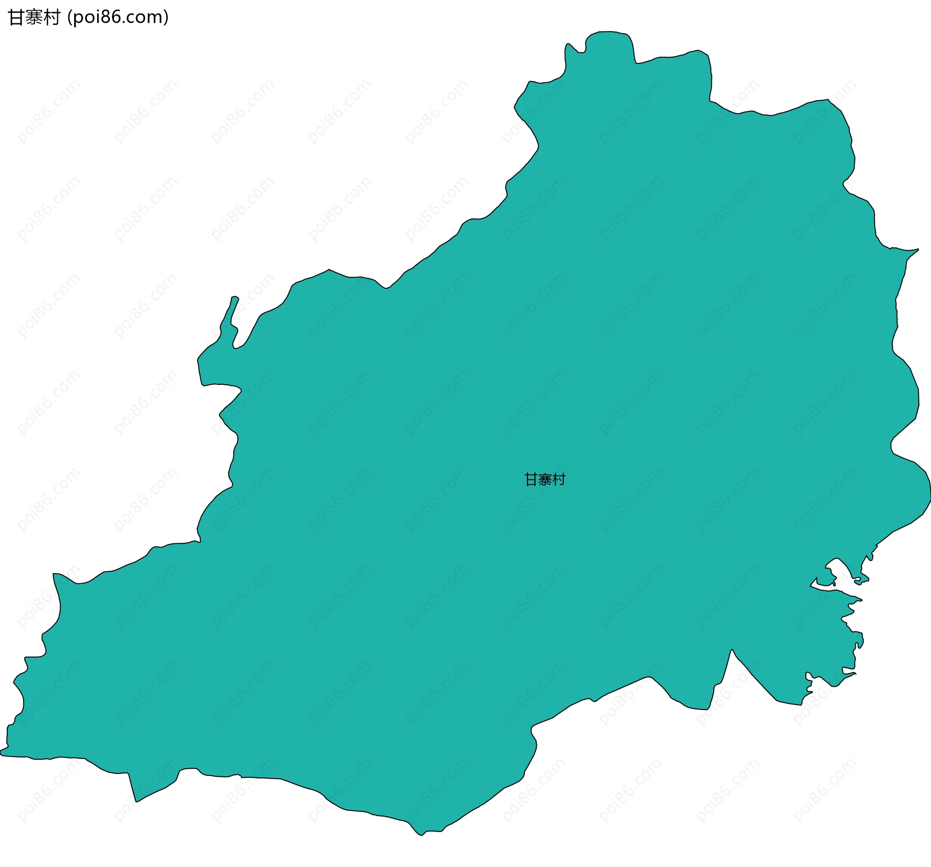 甘寨村边界地图