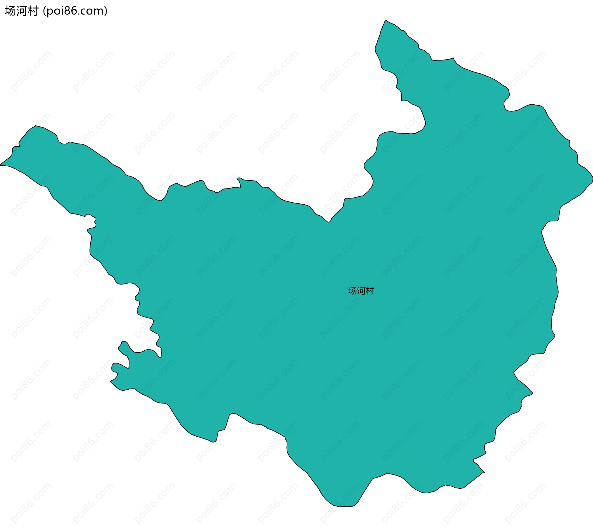 场河村边界地图