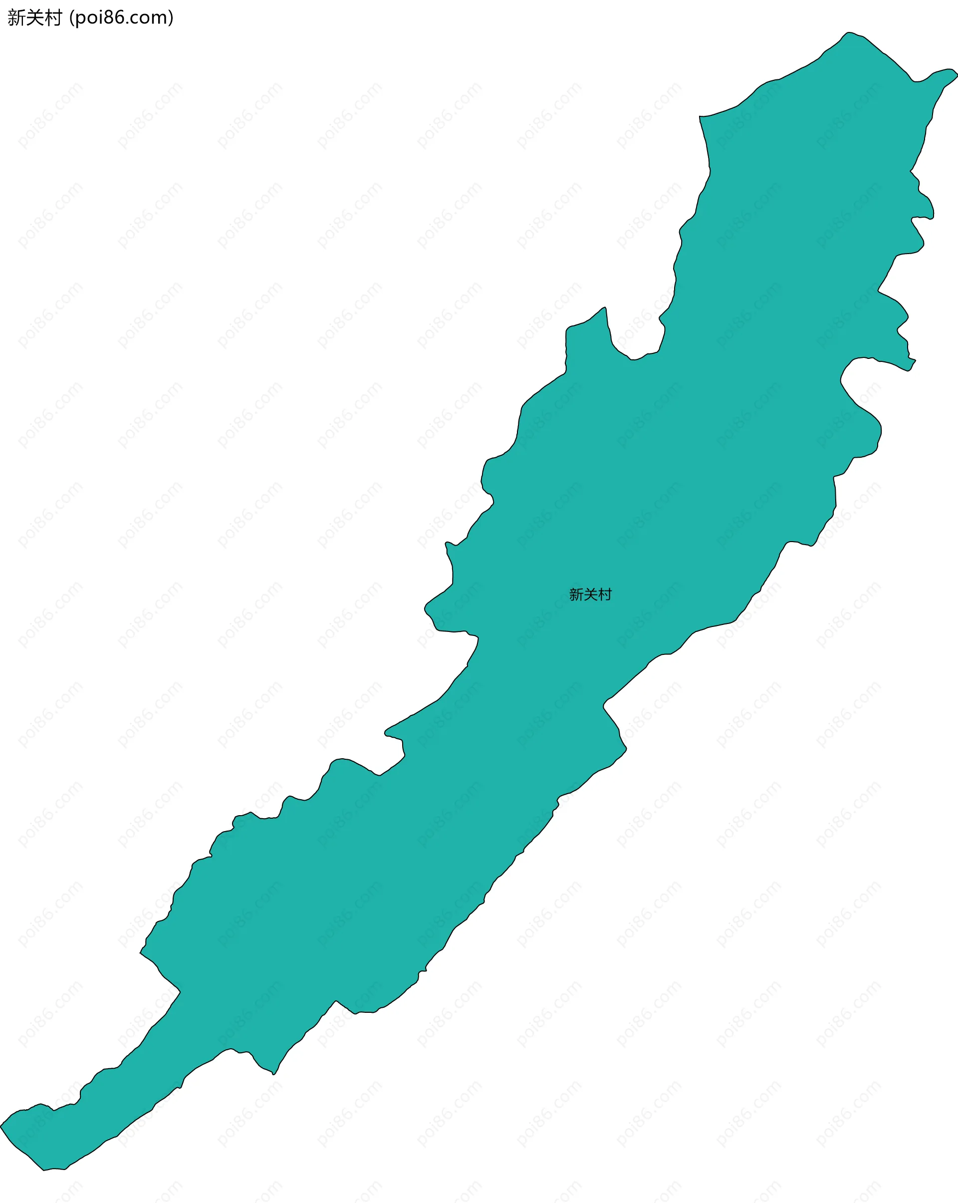 新关村边界地图