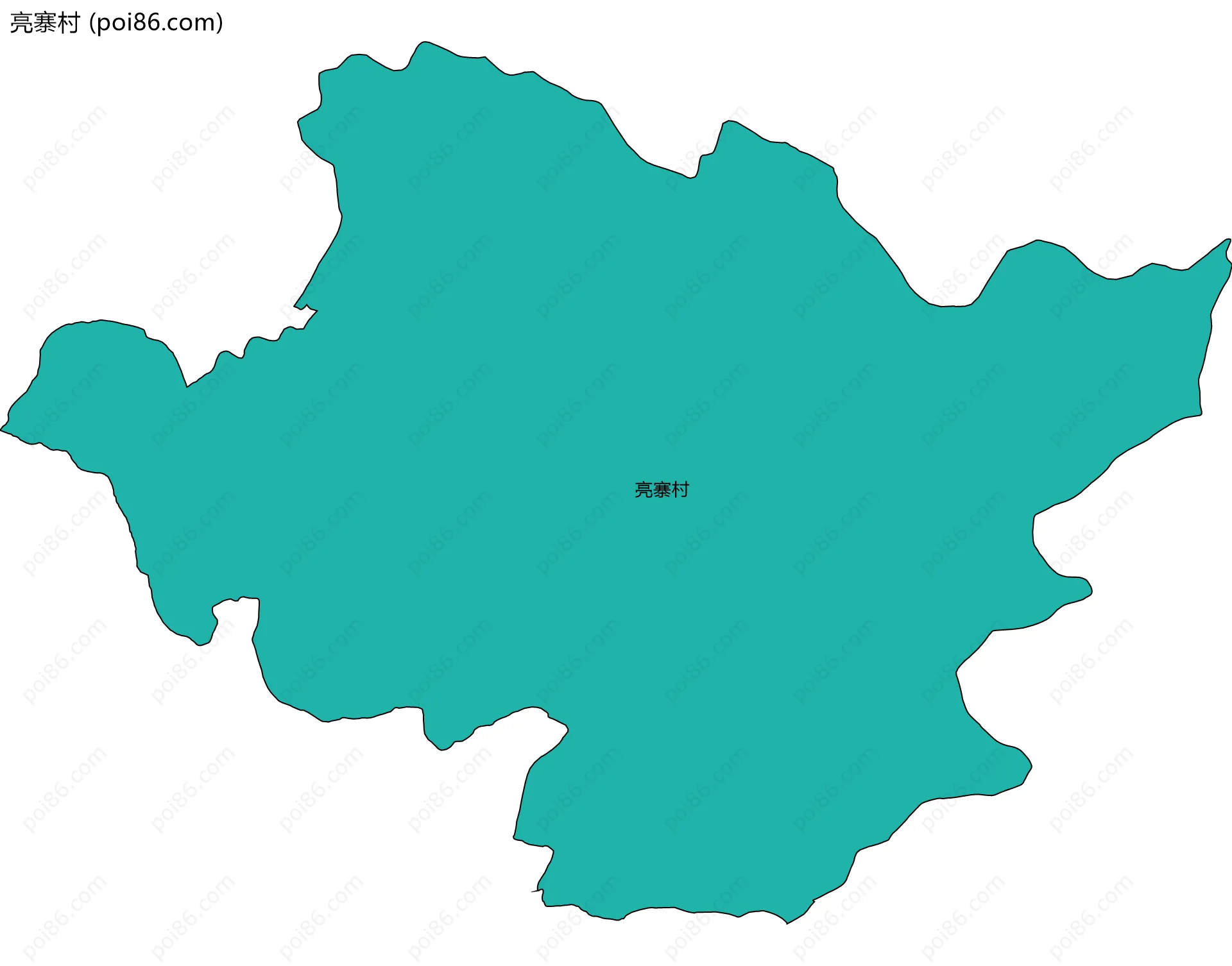 亮寨村边界地图