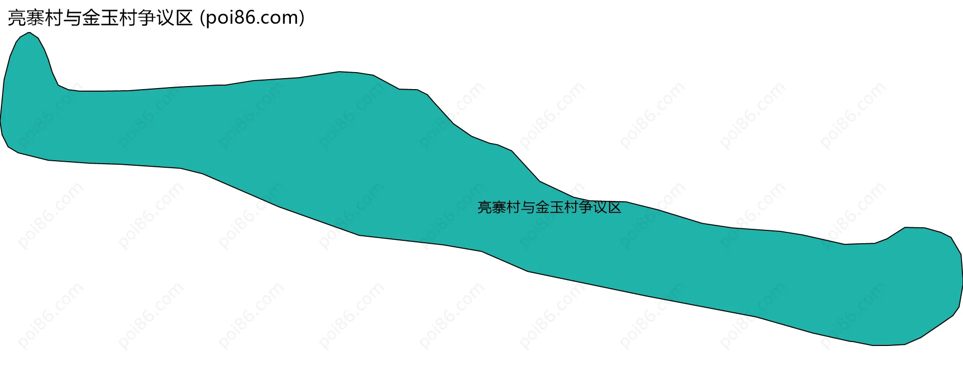 亮寨村与金玉村争议区边界地图