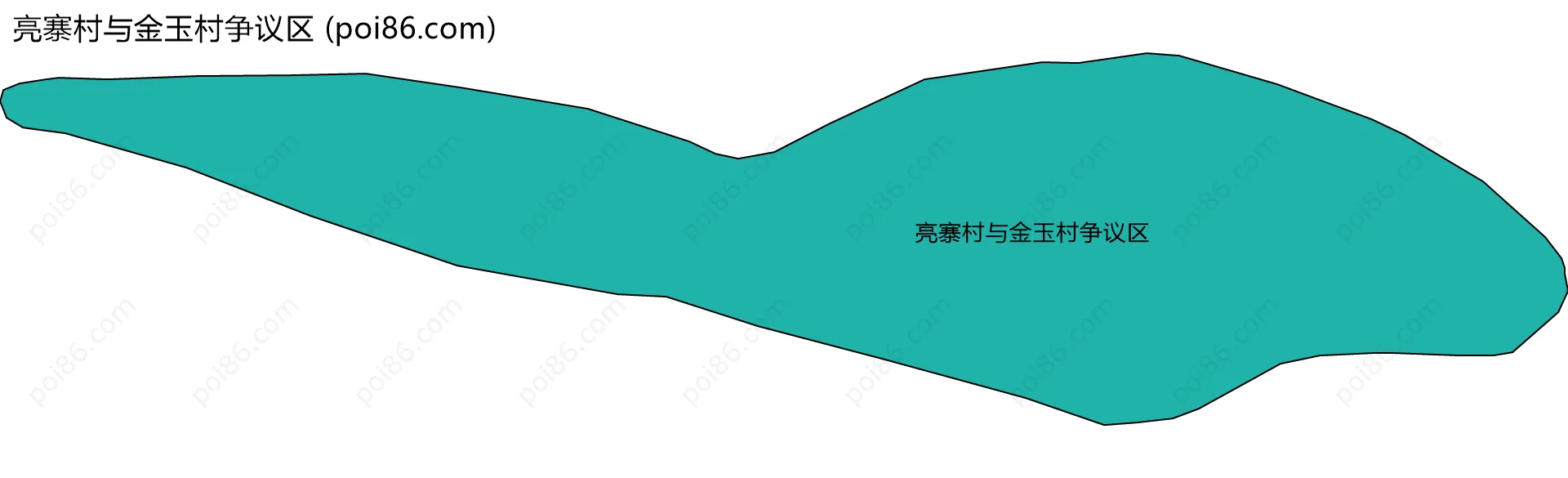 亮寨村与金玉村争议区边界地图