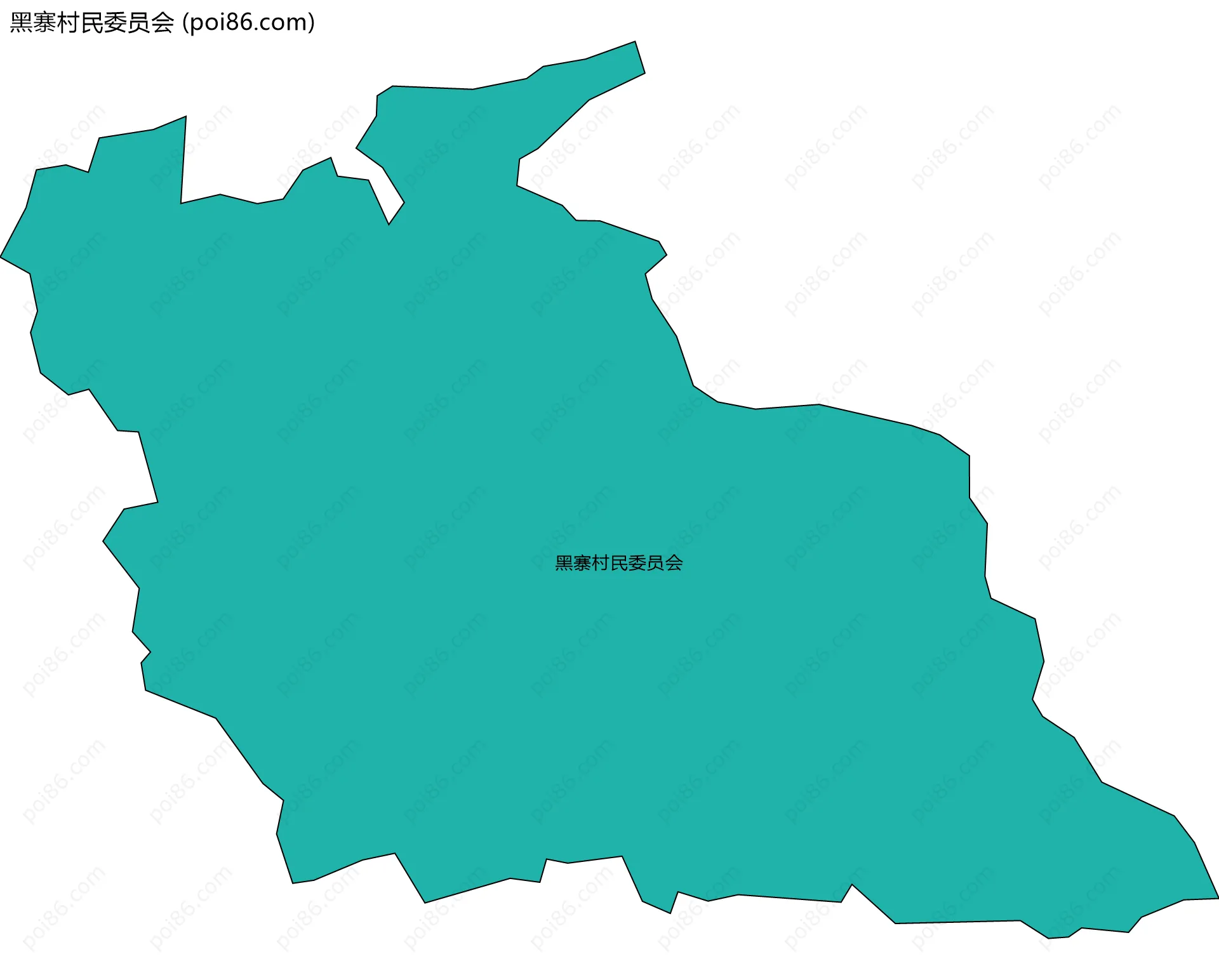黑寨村民委员会边界地图