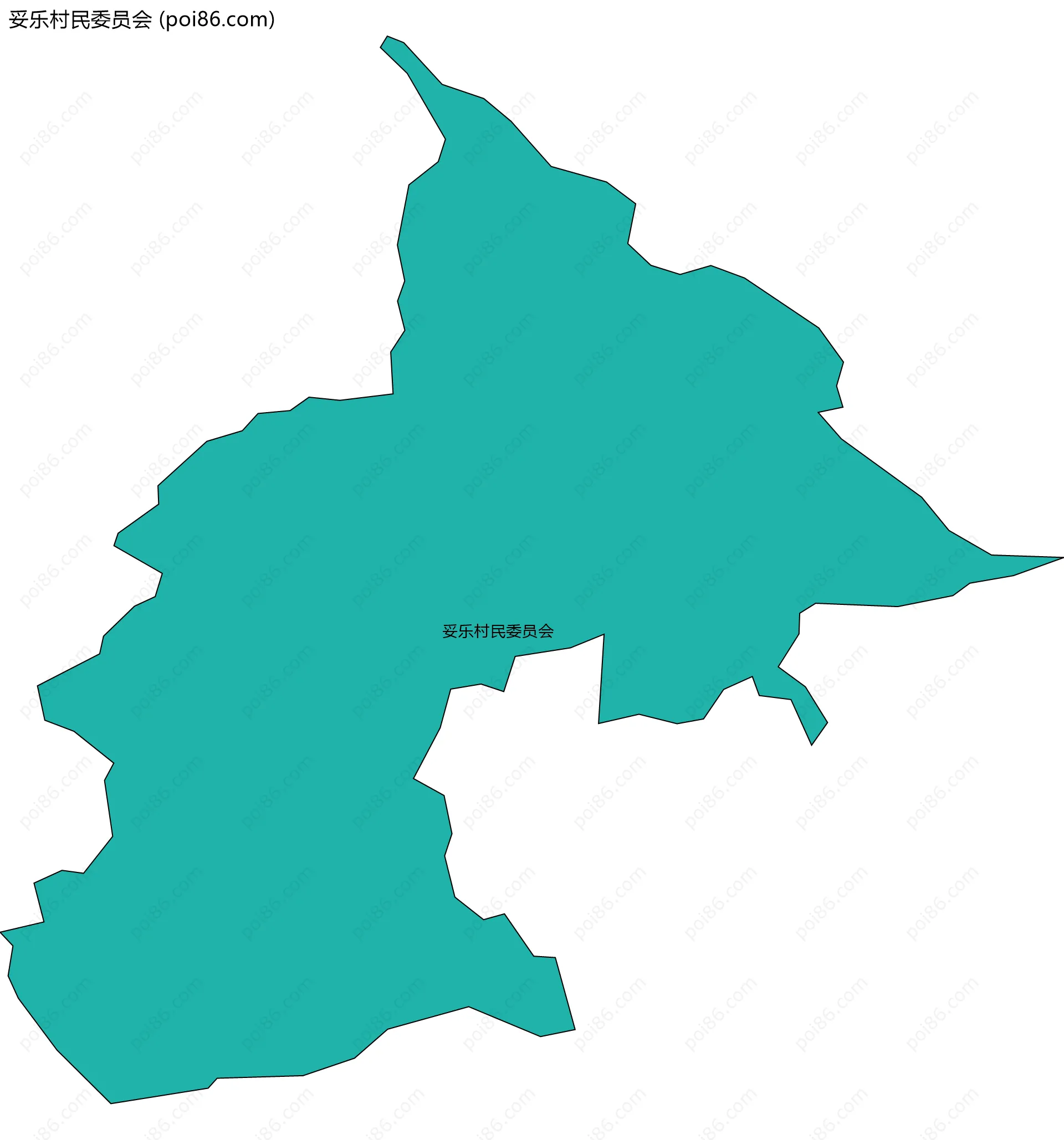 妥乐村民委员会边界地图