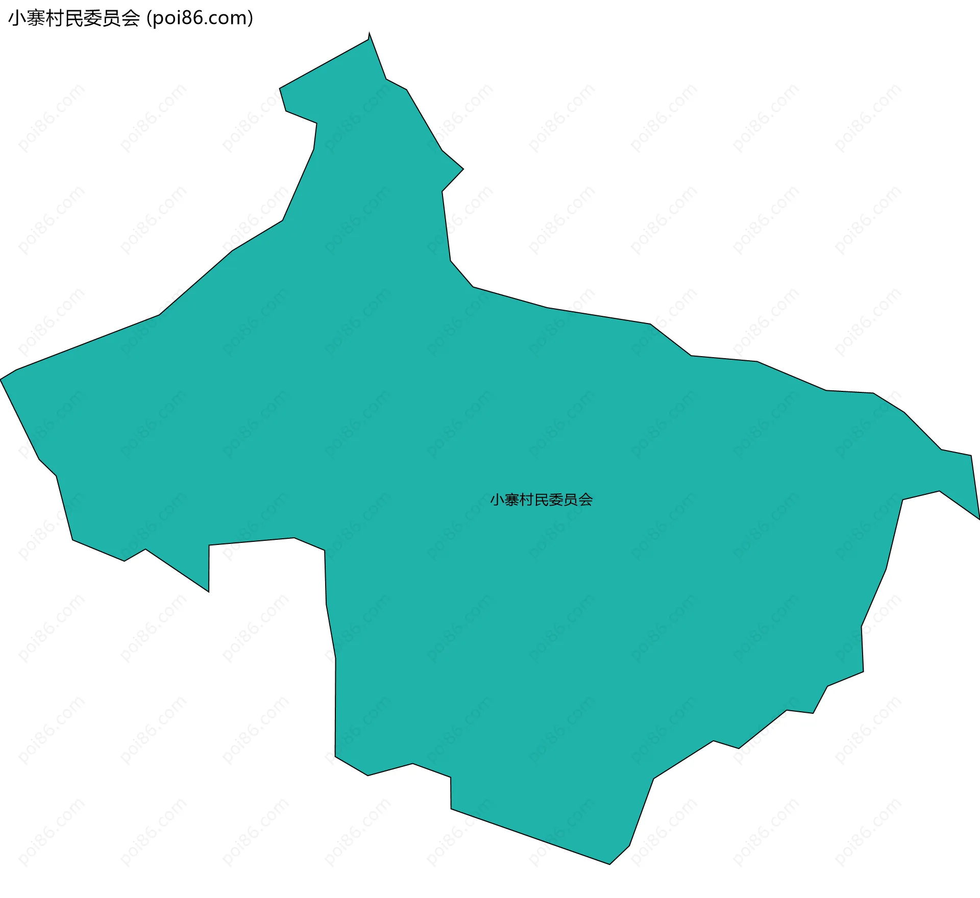 小寨村民委员会边界地图