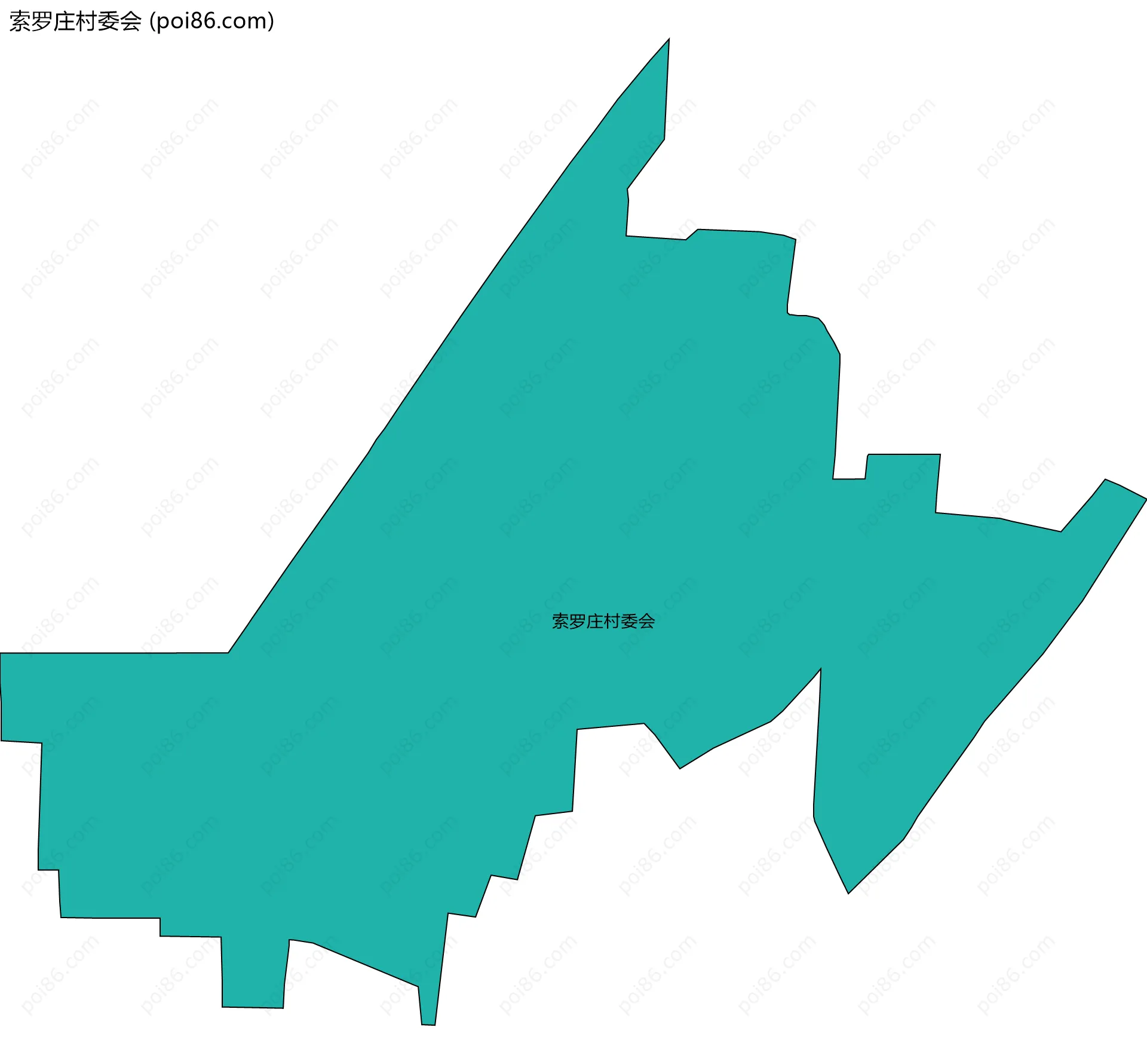 索罗庄村委会边界地图