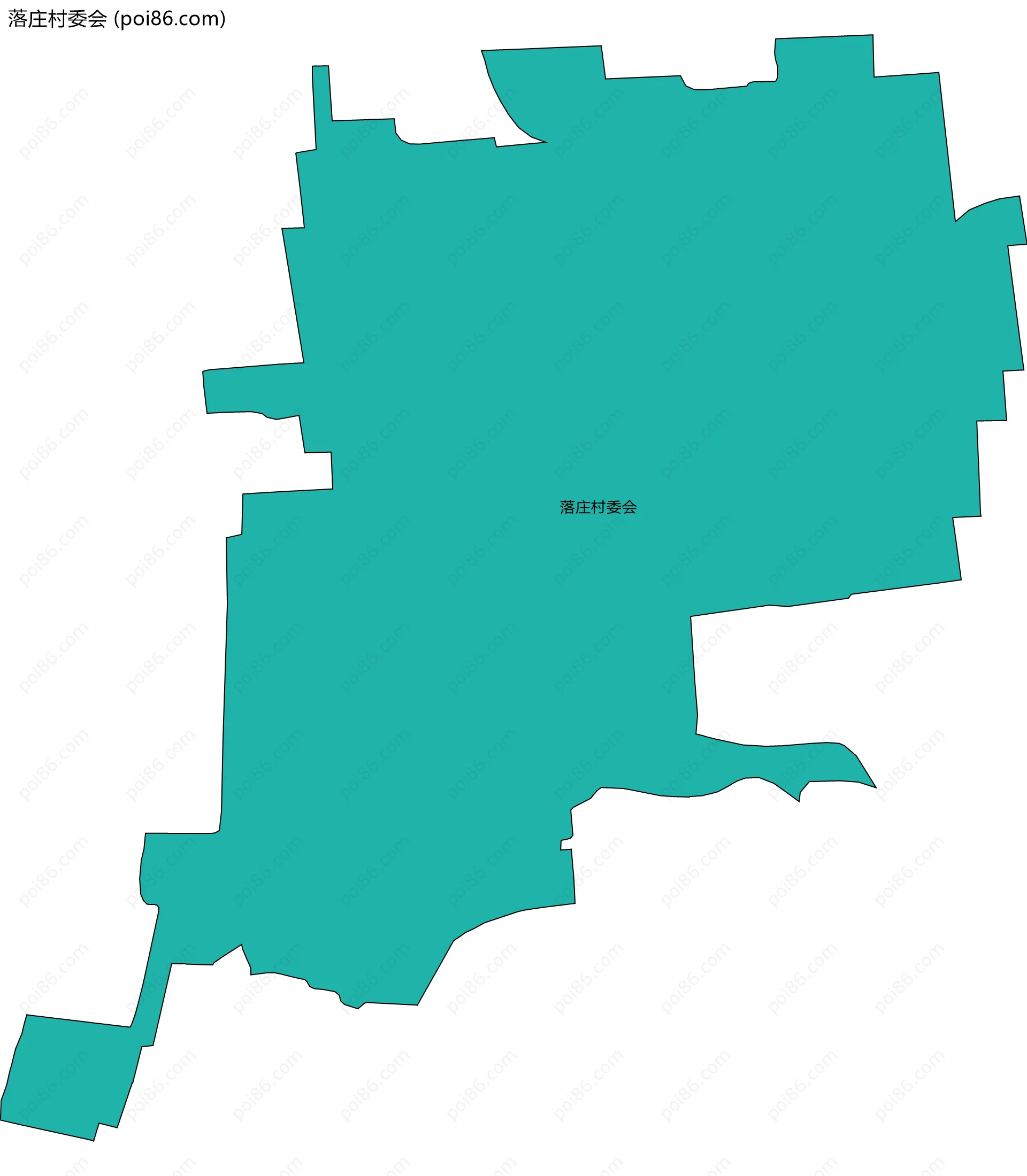落庄村委会边界地图