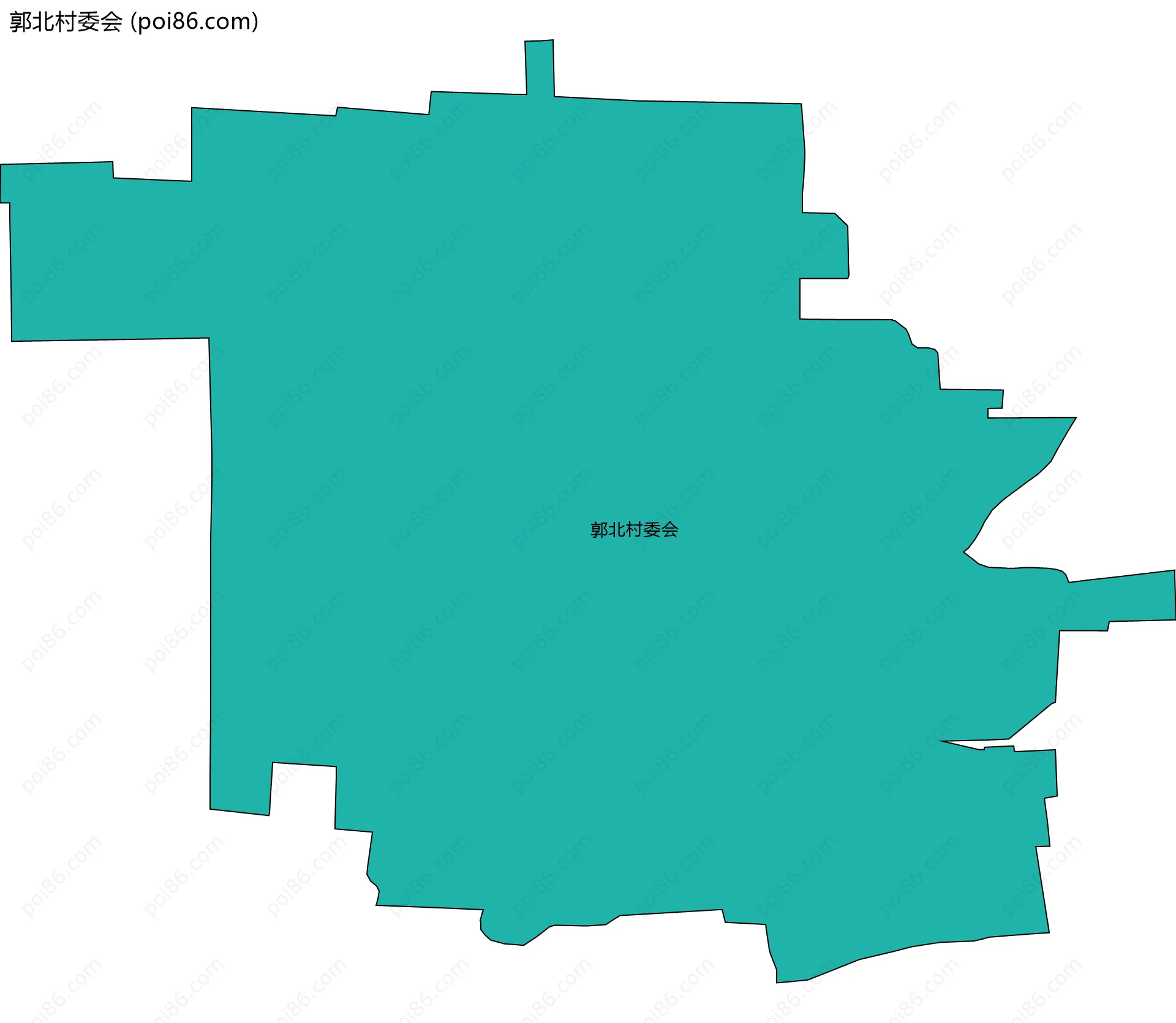 郭北村委会边界地图