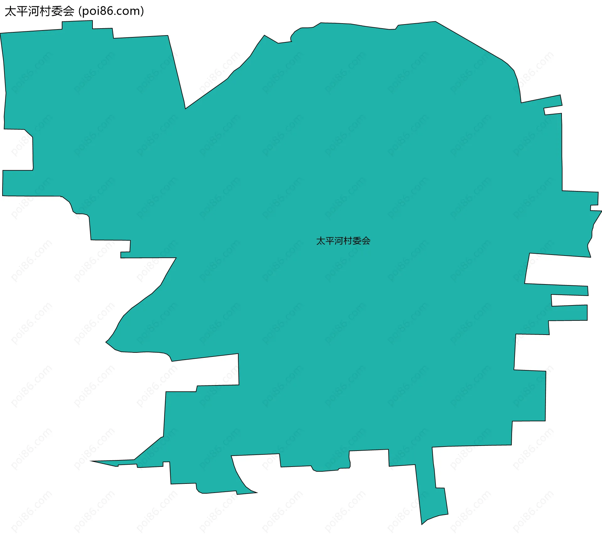 太平河村委会边界地图