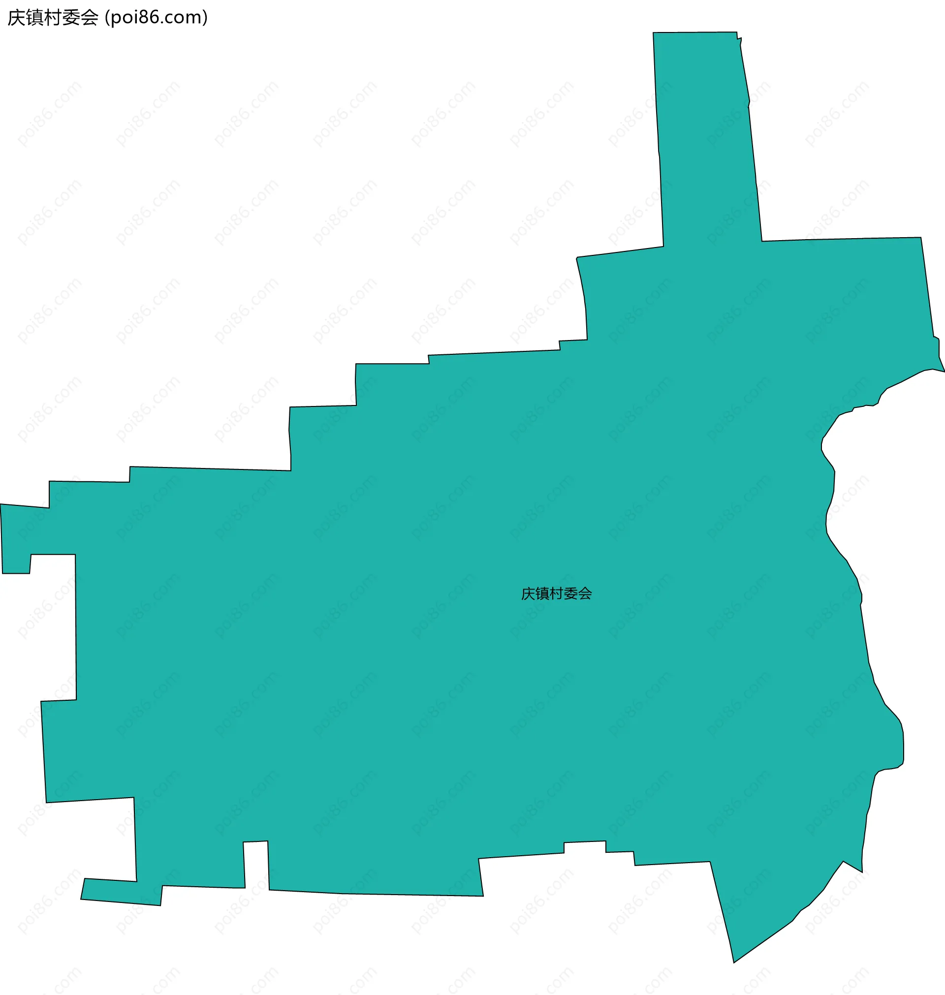 庆镇村委会边界地图